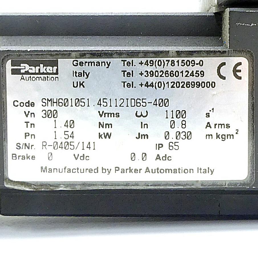 Produktfoto 2 von PARKER Servomotor SMH601051