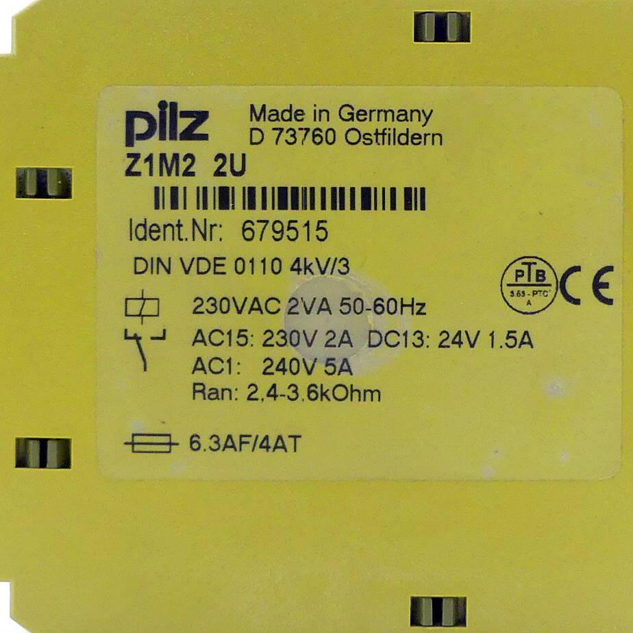 Produktfoto 2 von PILZ Zeitrelais Z1M2 2U