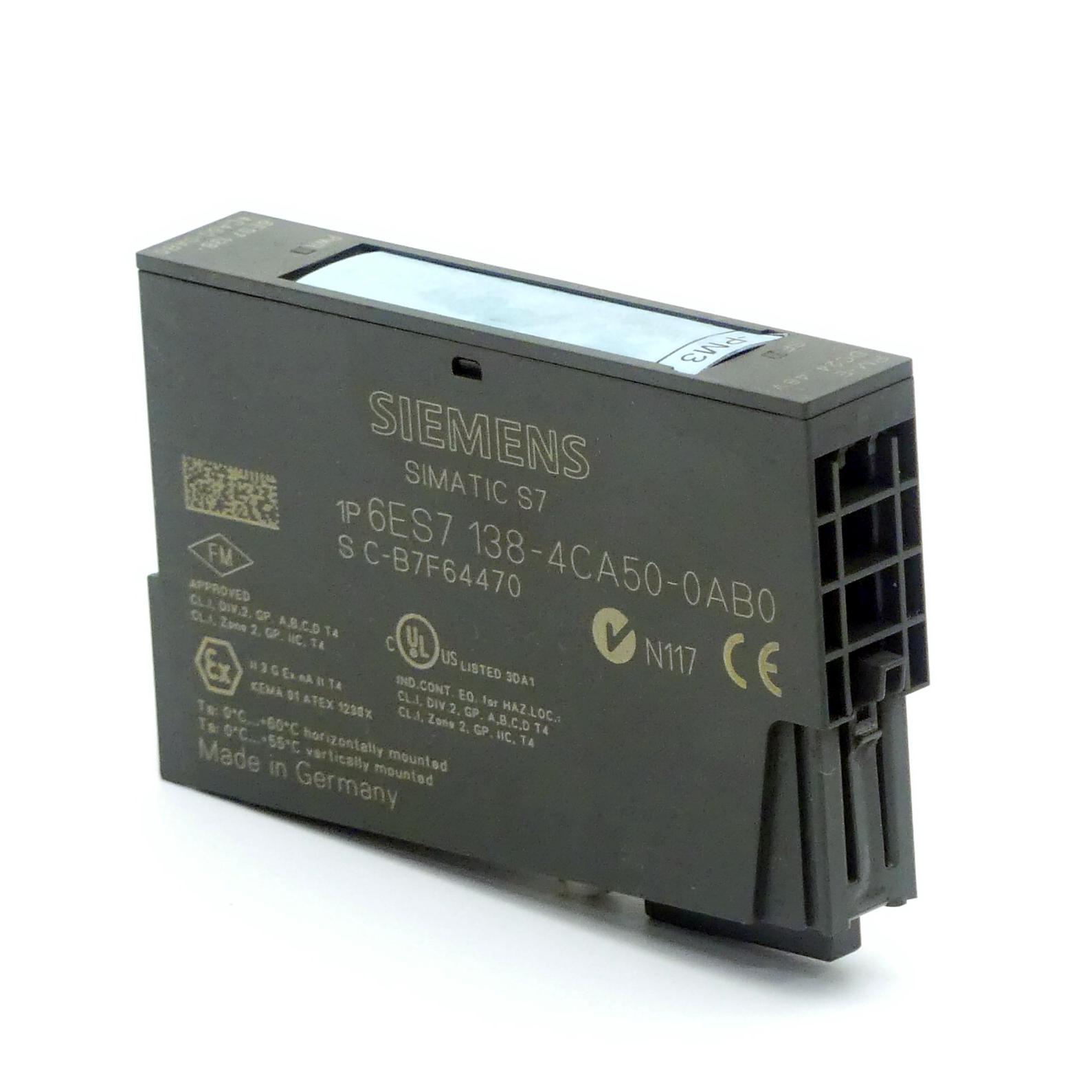 Produktfoto 1 von SIEMENS Elektronikmodul 6ES7 138-4CA50-0AB0