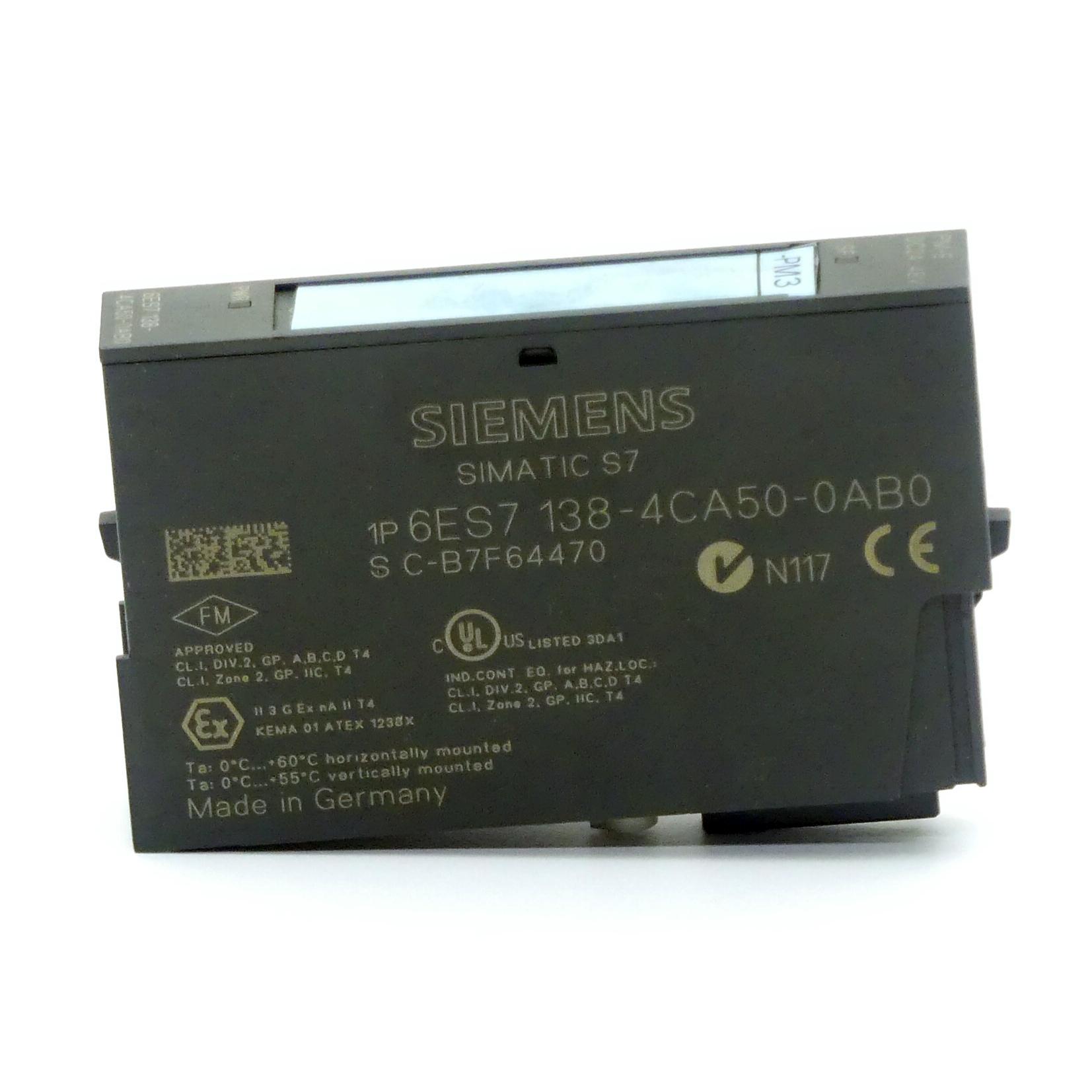 Produktfoto 3 von SIEMENS Elektronikmodul 6ES7 138-4CA50-0AB0