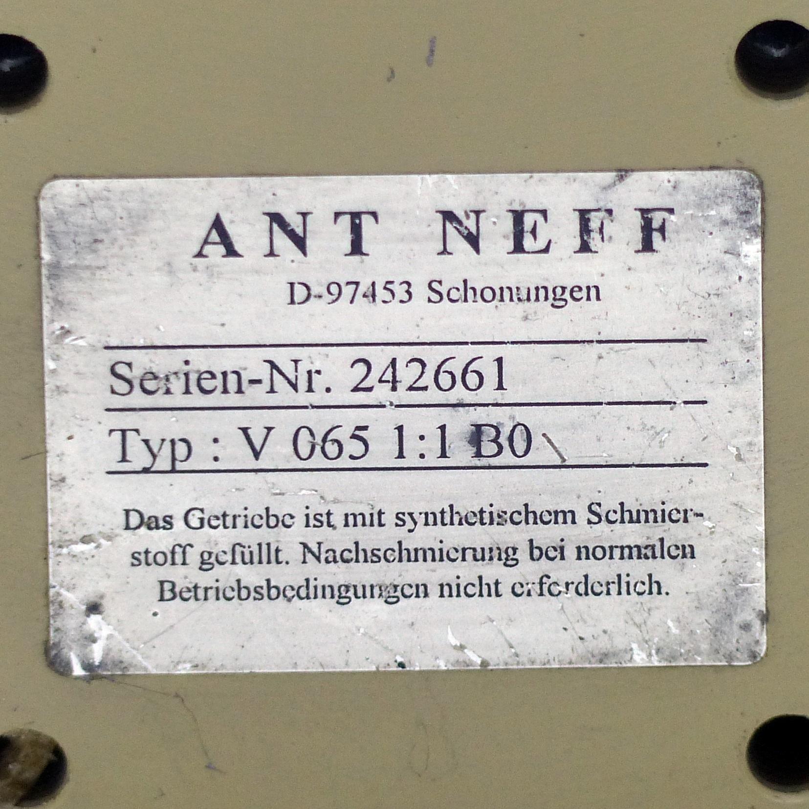 Produktfoto 2 von ANT ANTRIEBSTECHNIK Kegelradgetriebe V 065