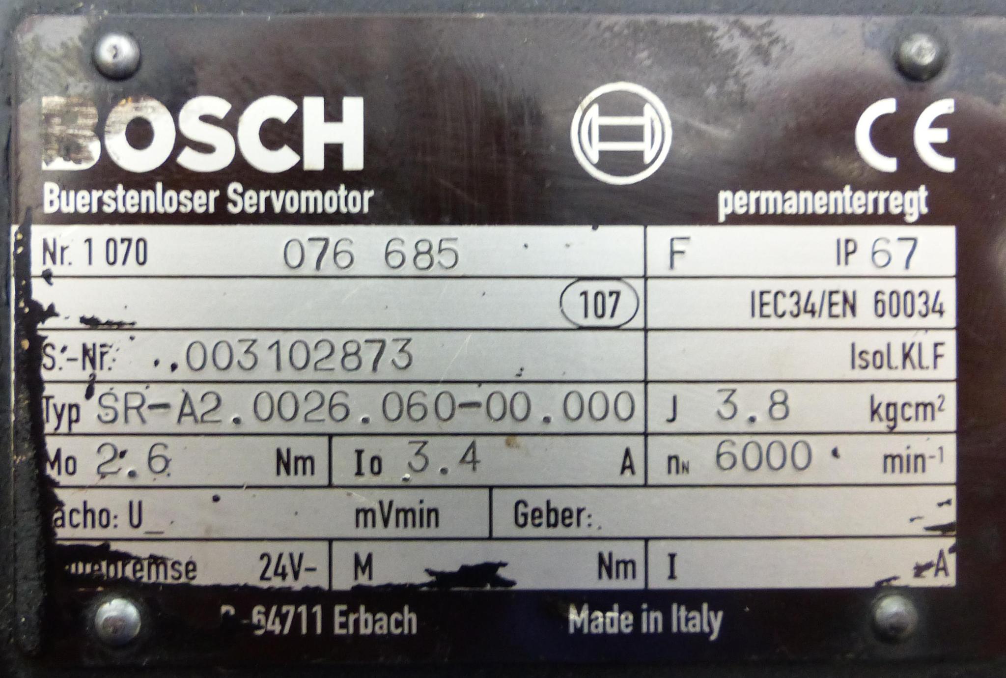 Produktfoto 6 von BOSCH Permanent Magnet Motor 1 070 076 685