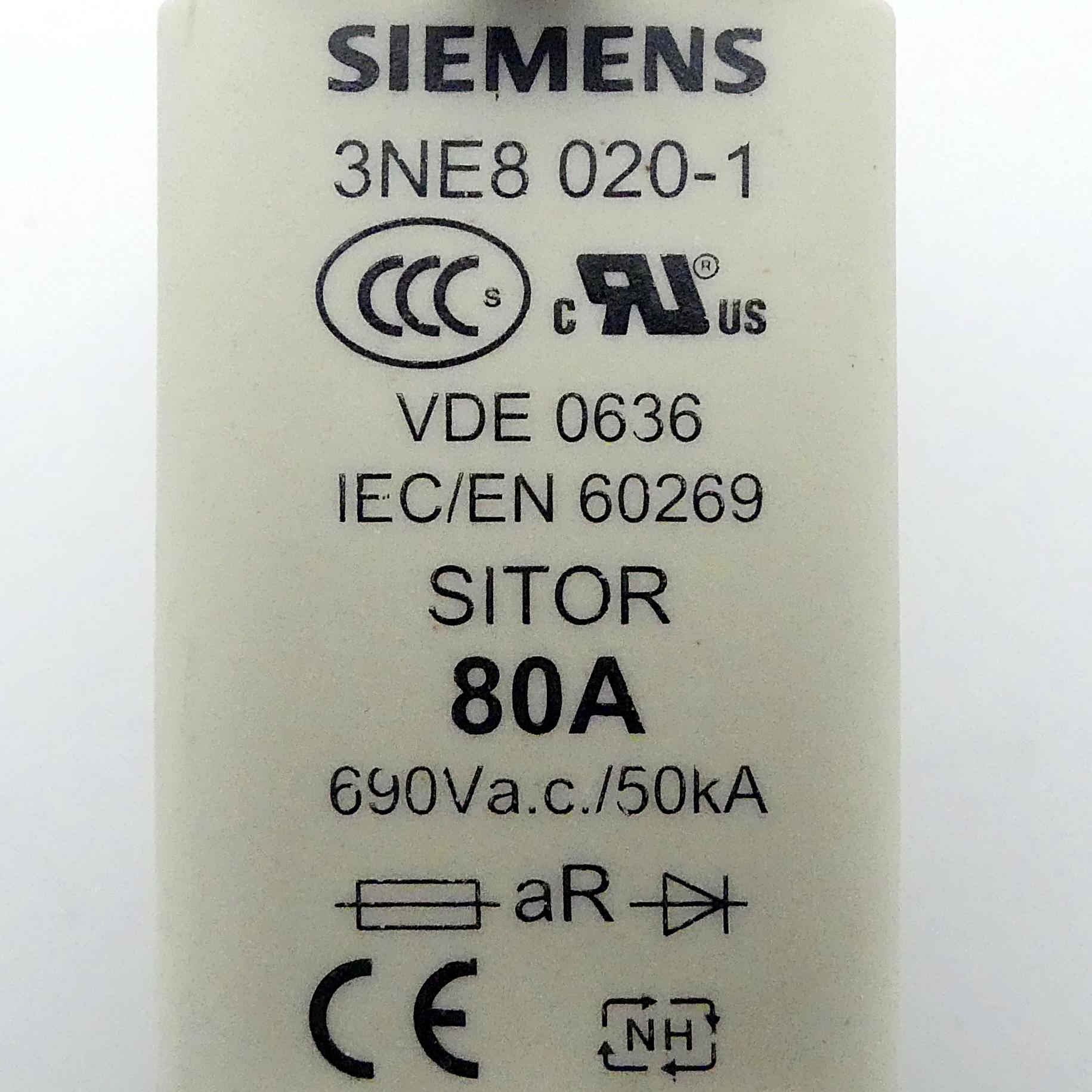 Produktfoto 2 von SIEMENS Sicherungseinsatz 3NE8 020-1