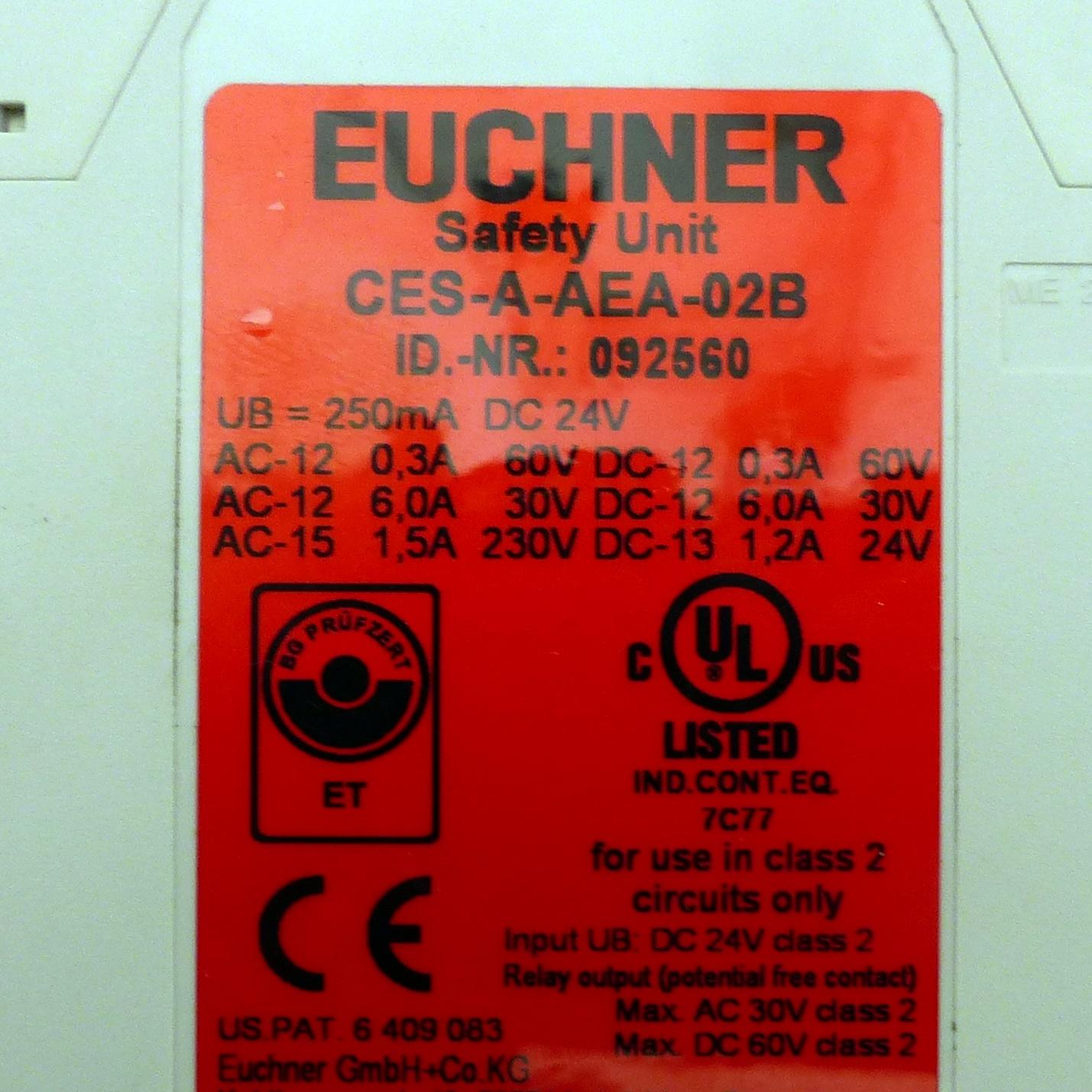 Produktfoto 2 von EUCHNER Safety Unit / Auswertegerät