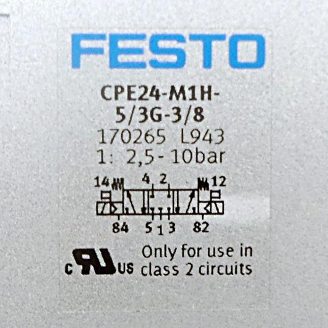 Produktfoto 2 von FESTO Magnetventil CPE24-M1H-5/3G-3/8