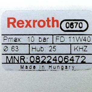 Produktfoto 2 von REXROTH Kurzhubzylinder 0822406472