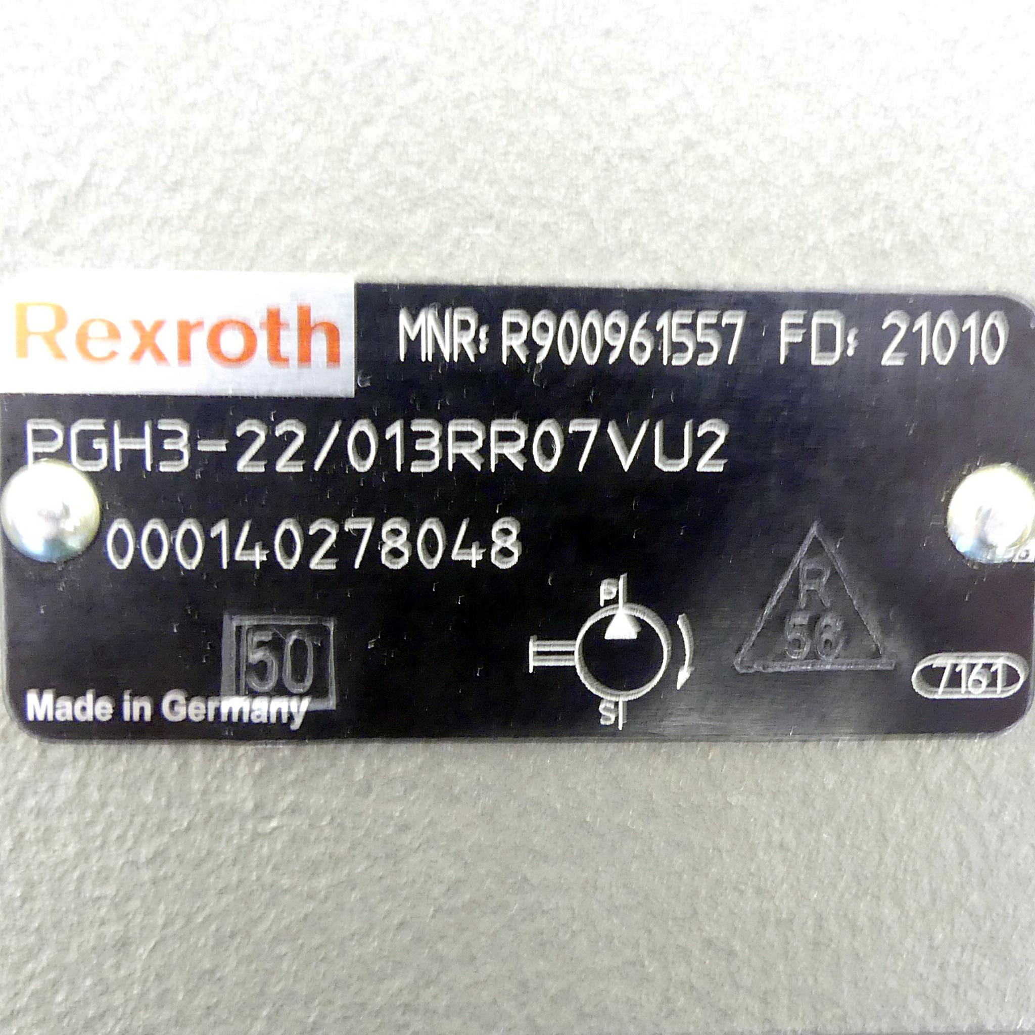 Produktfoto 3 von REXROTH Hydraulik Pumpe PGH3-22/013RE07VU2 + PGH3-22/013RR07VU2