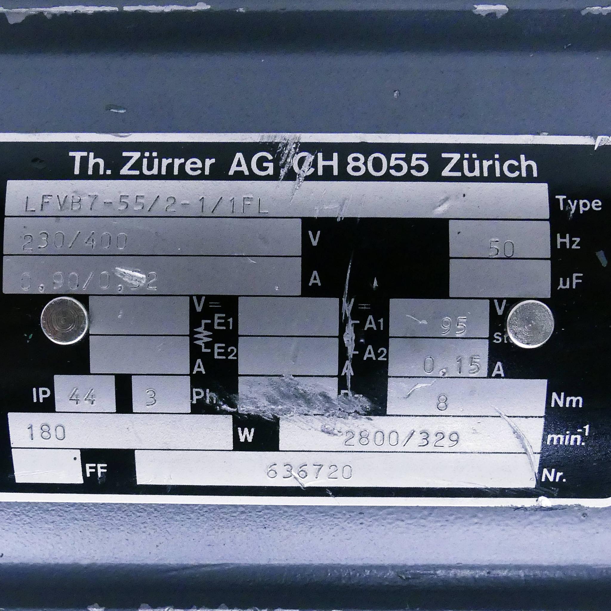 Produktfoto 2 von TH ZüRRER Getriebemotor