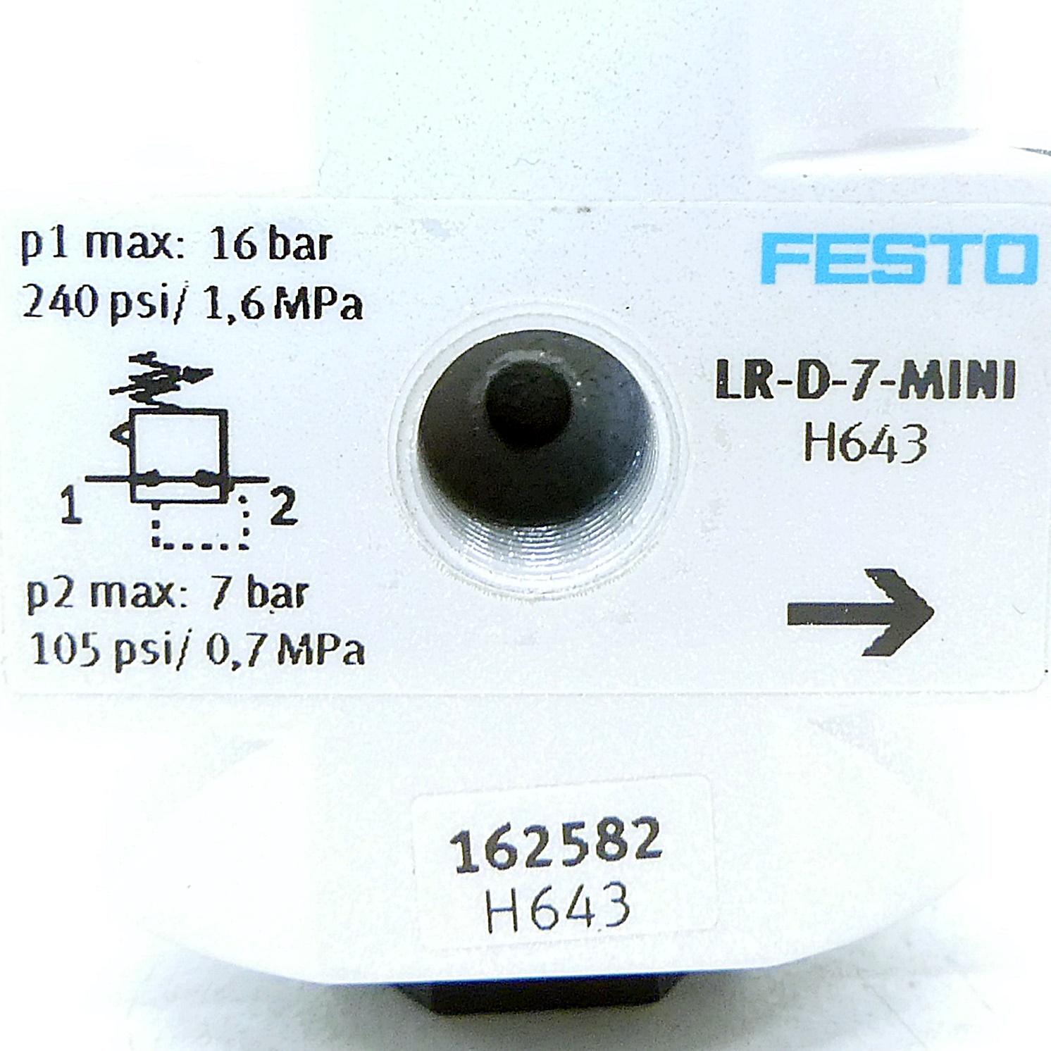 Produktfoto 2 von FESTO Druckregelventil LR-1/8-D-7-MINI