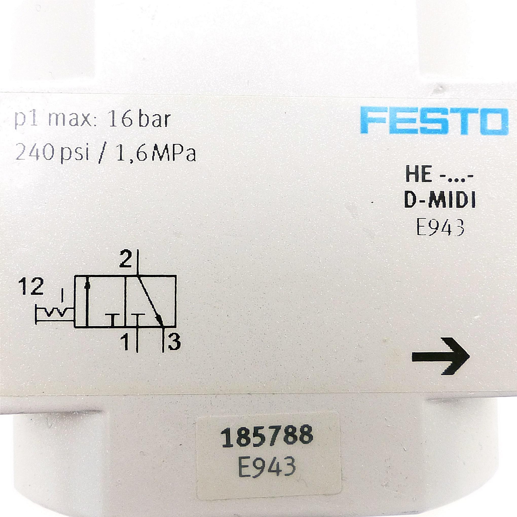 Produktfoto 2 von FESTO Einschaltventil HE-...-D-MIDI