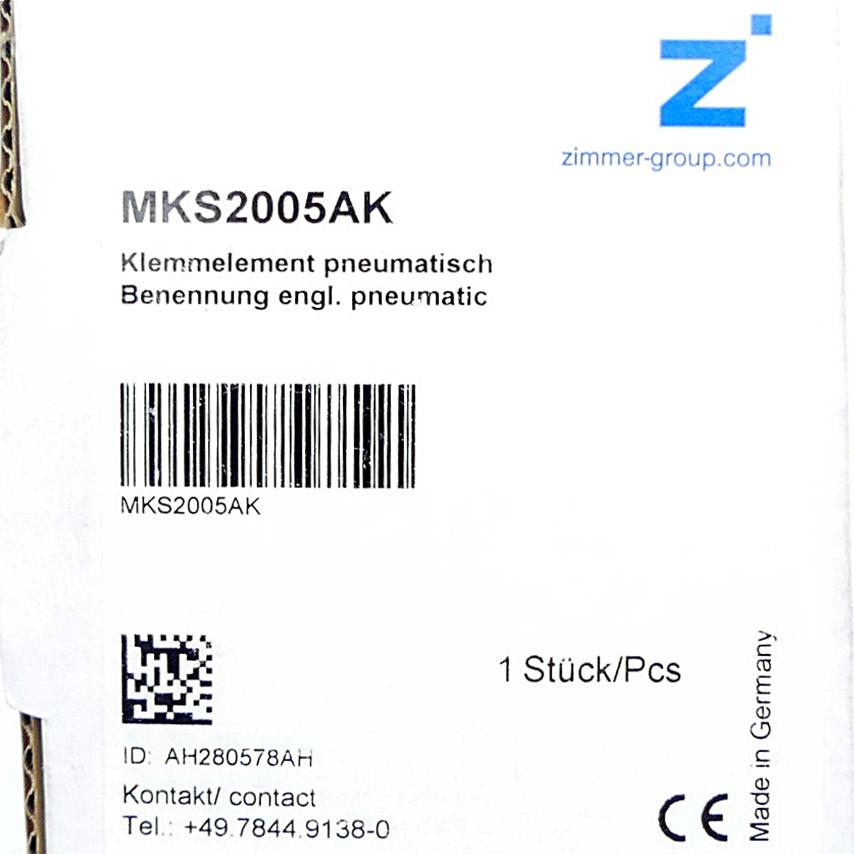 Produktfoto 2 von ZIMMER Klemmelement MKS2005AK