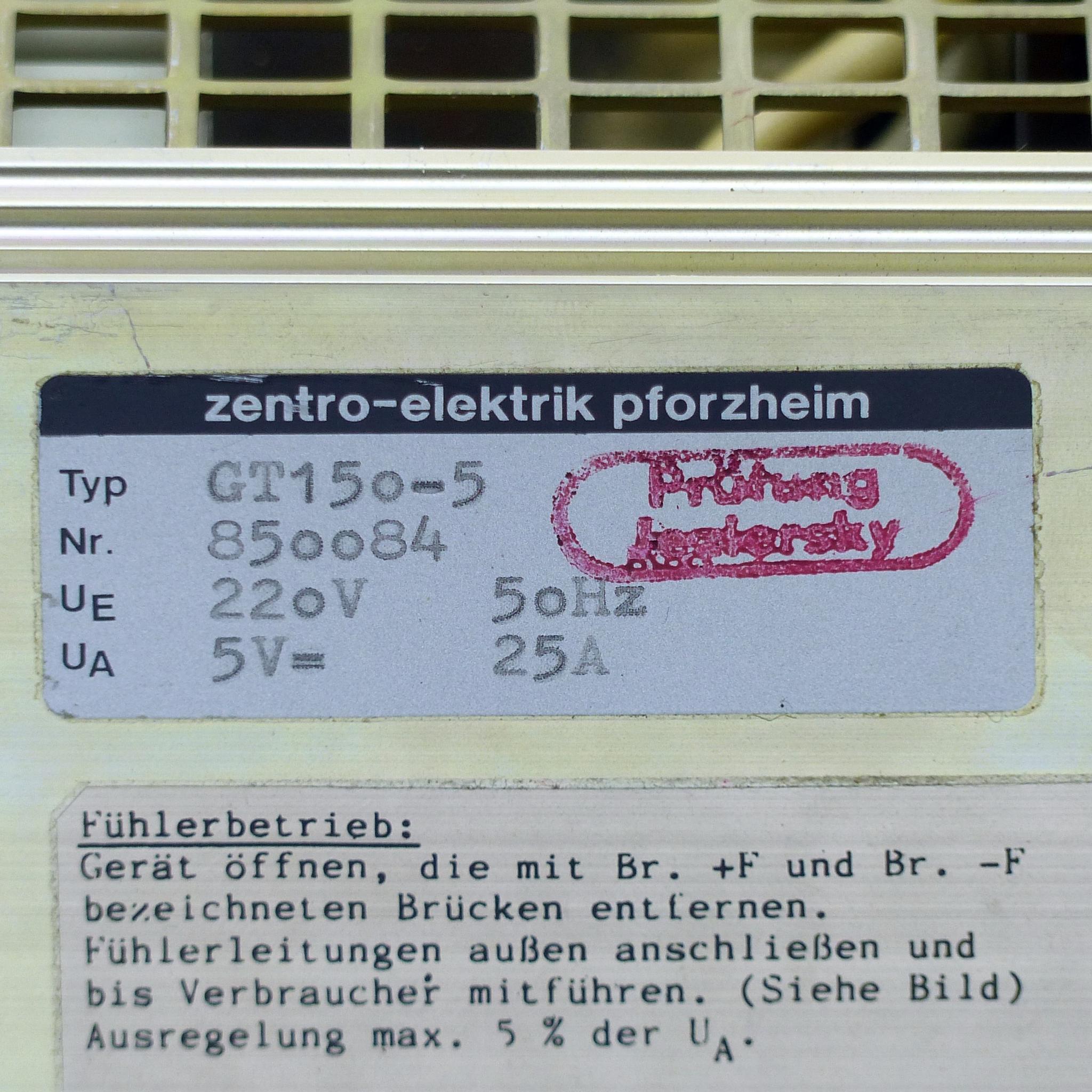 Produktfoto 2 von ZENTRO-ELEKTRIK Netzgerät GT 150-5