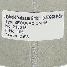 Produktfoto 2 von LEYBOLD Sicherheitsventil SECUVAC DN 16