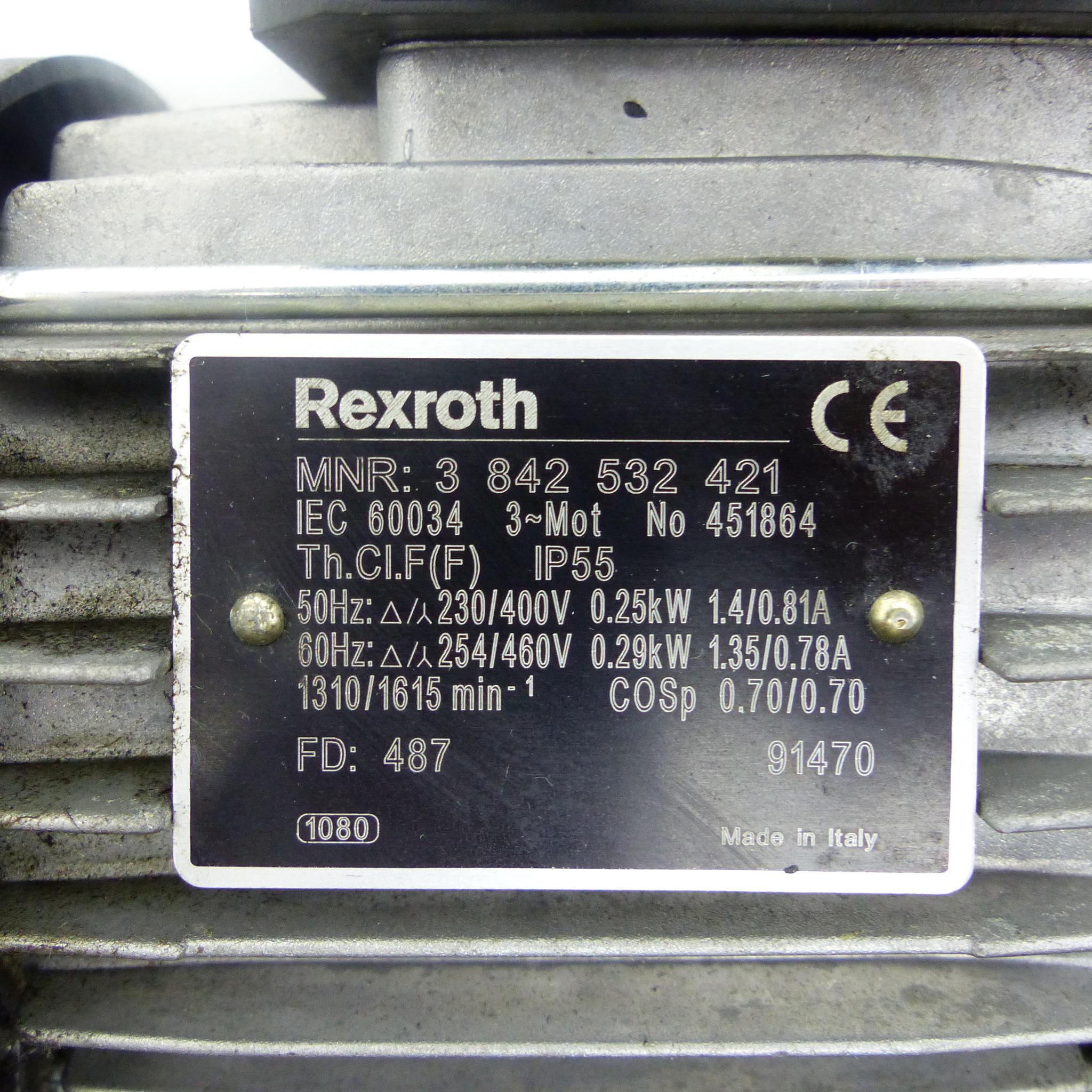 Produktfoto 2 von REXROTH Getriebemotor