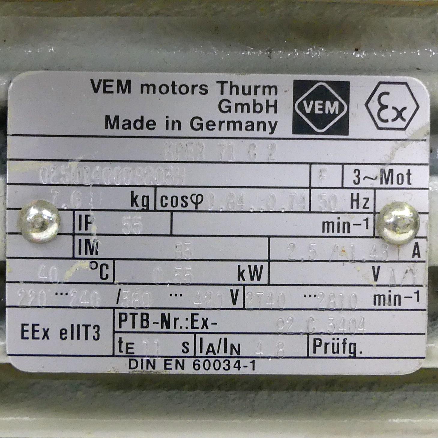 Produktfoto 2 von VEM MOTORS Kreiselpumpe KPER 71 G2