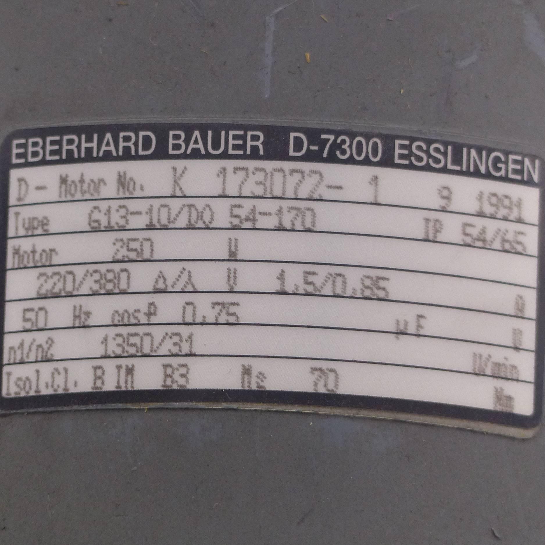 Produktfoto 2 von EBERHARD BAUER Getriebemotor G13-10/DO 54-170