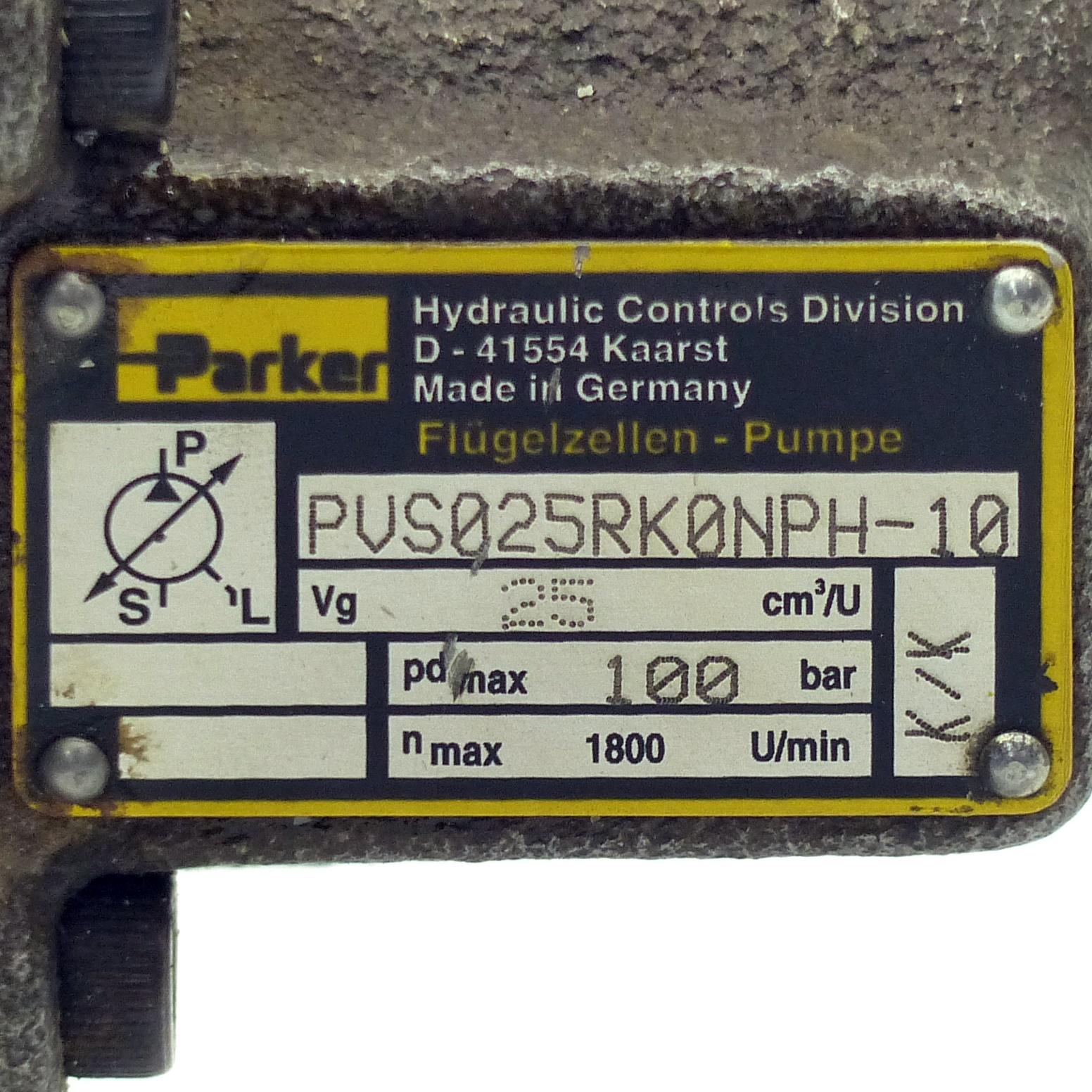 Produktfoto 2 von PARKER Flügelzellenpumpe