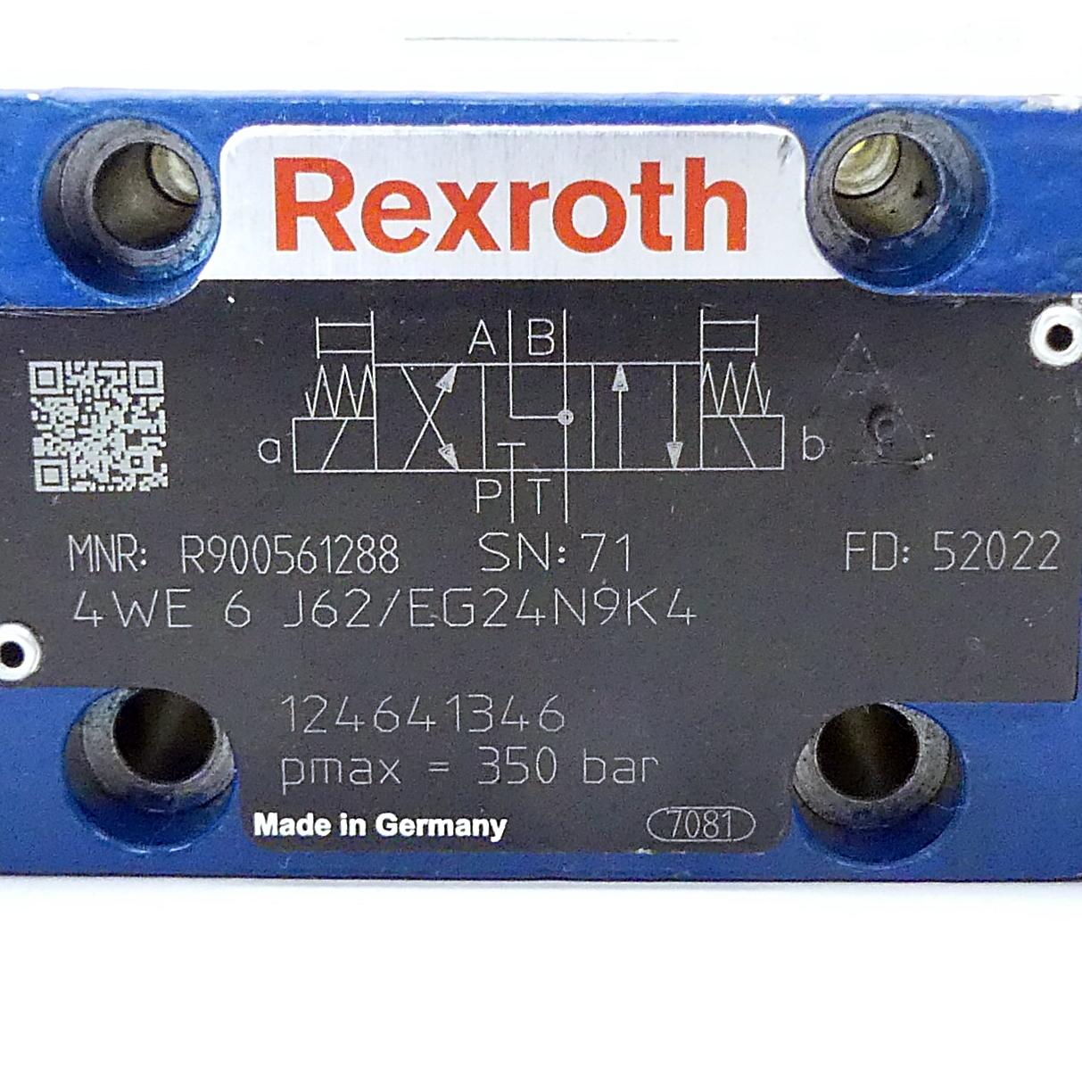 Produktfoto 2 von REXROTH 4/3 Wegeventil 4WE6J62/EG24N9K4