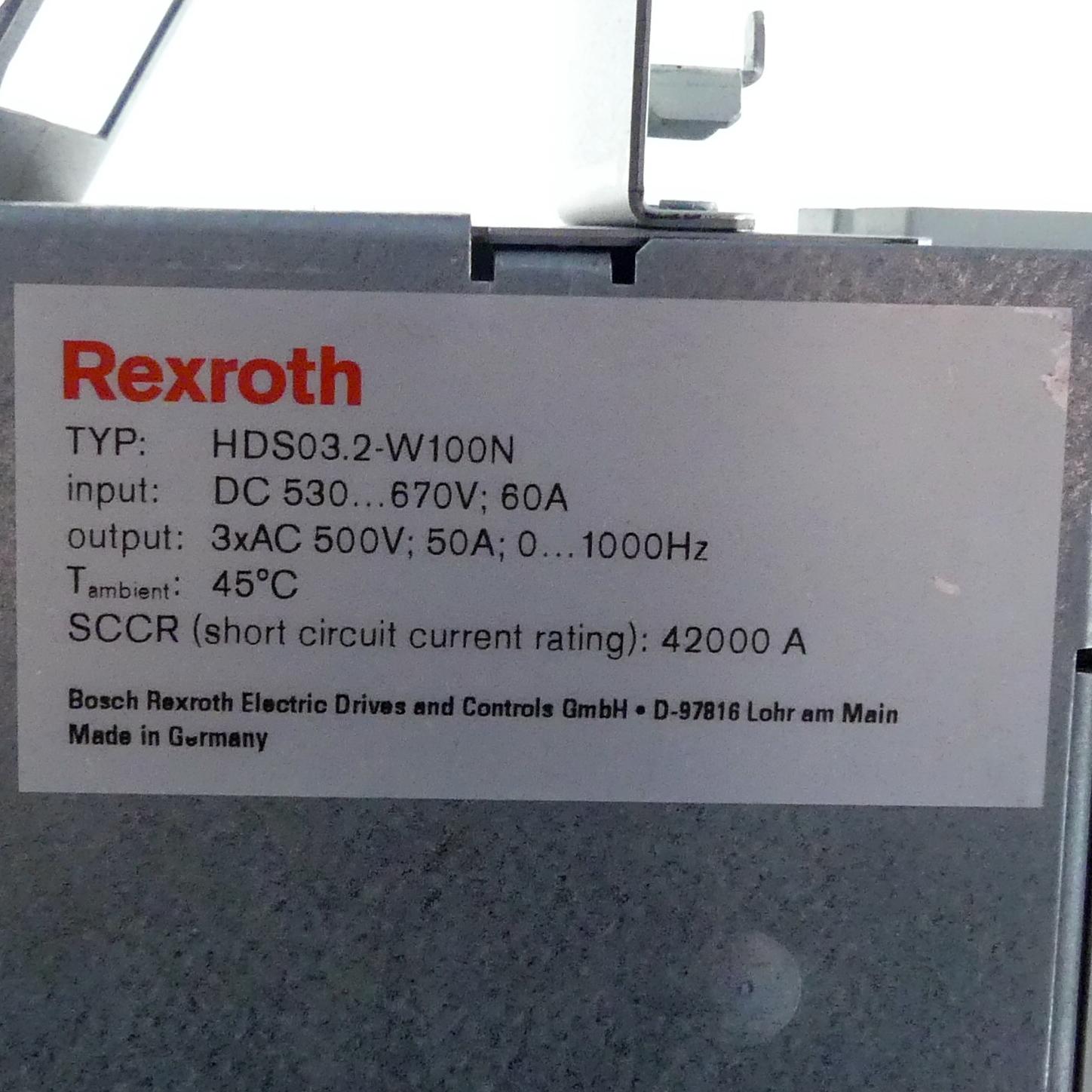 Produktfoto 2 von REXROTH AC-Controller HDS03.2-W100N-HS12-0