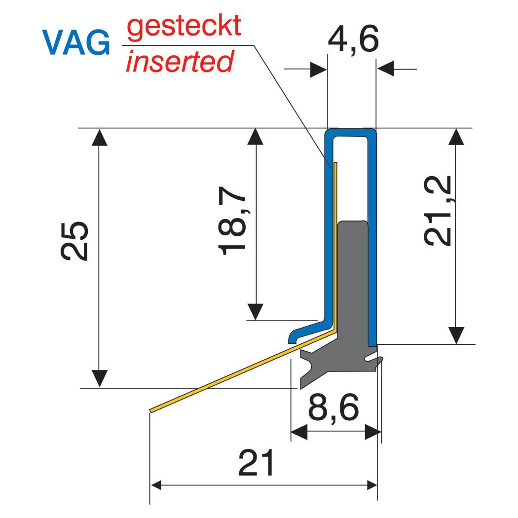 Produktfoto 1 von Abstreifer M-SW2-VAG-500 1010004 SW2.4