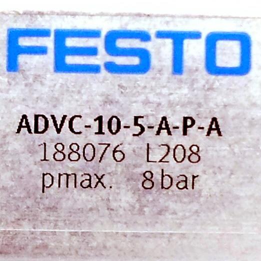 Produktfoto 2 von FESTO Kurzhubzylinder ADVC-10-5-A-P-A