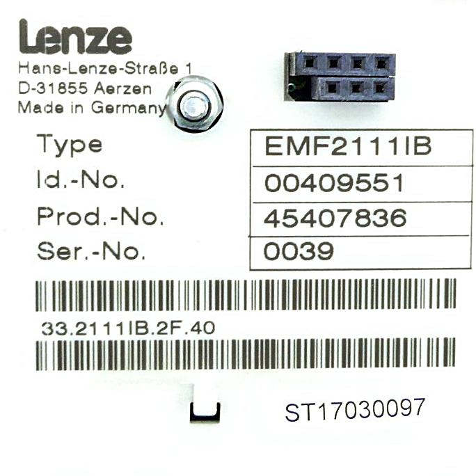 Produktfoto 2 von LENZE Fedbus Baugruppe EMF2111|B