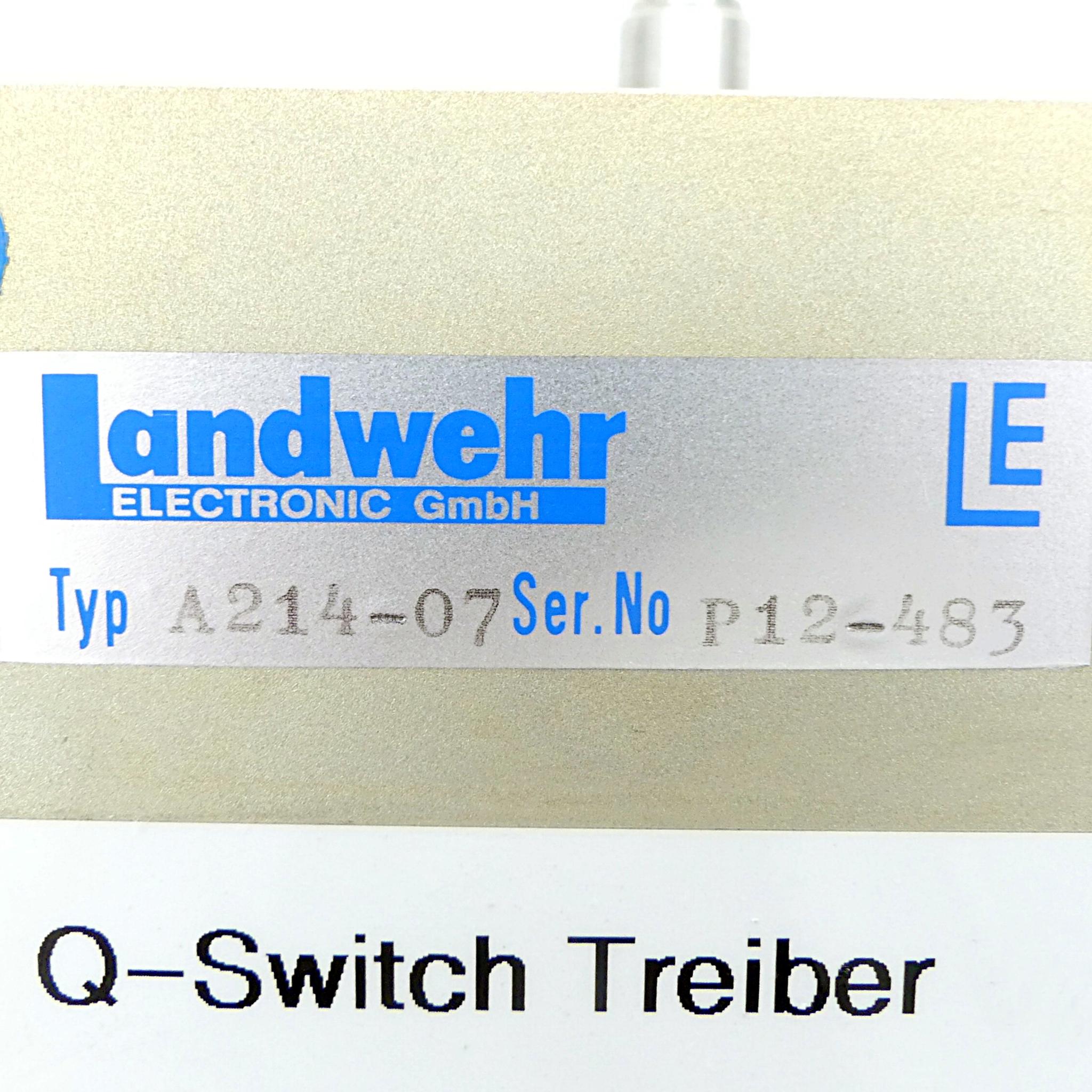 Produktfoto 2 von LANDWEHR Q-switch Treiber A214-07