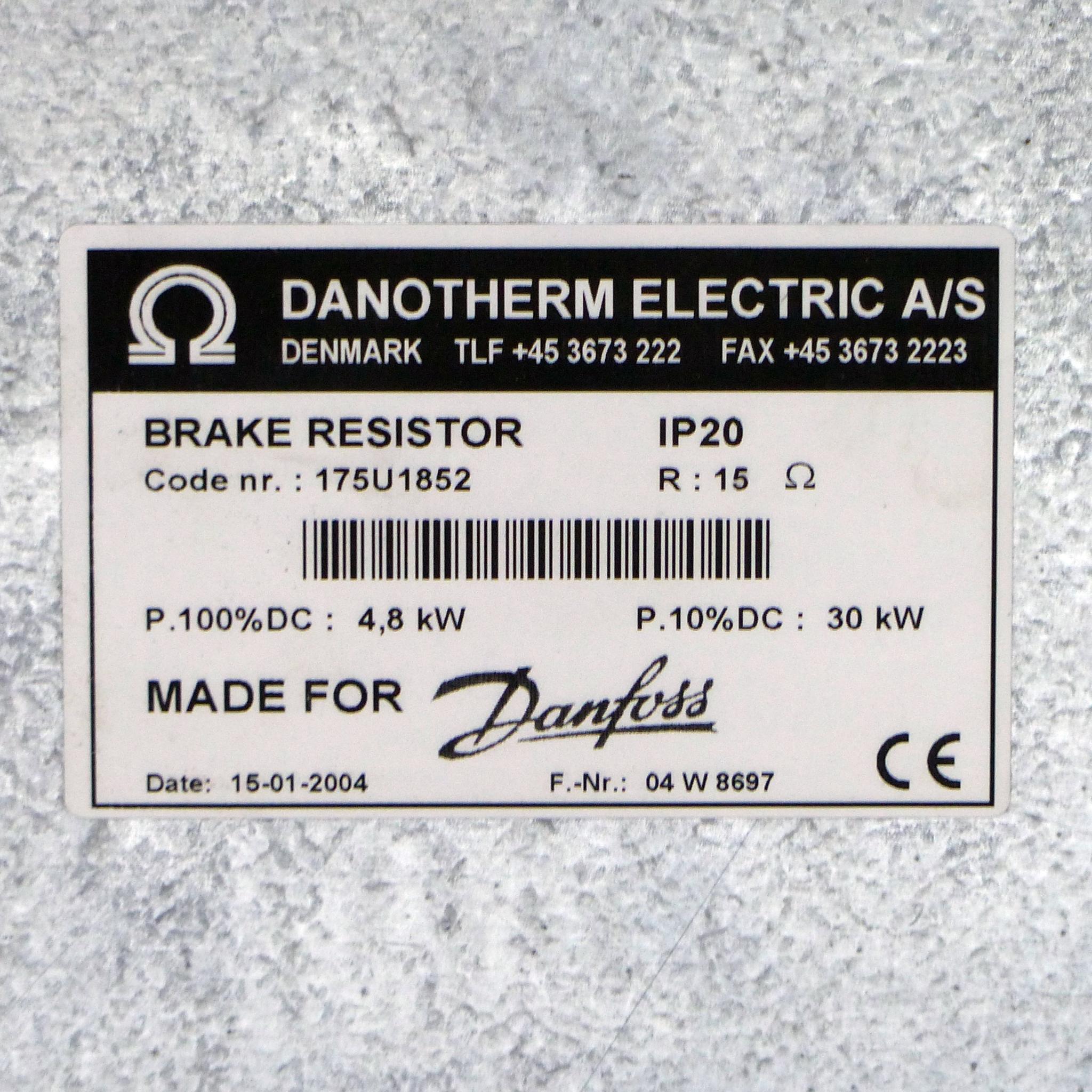 Produktfoto 2 von DANOTHERM ELECTRIC Bremswiderstand