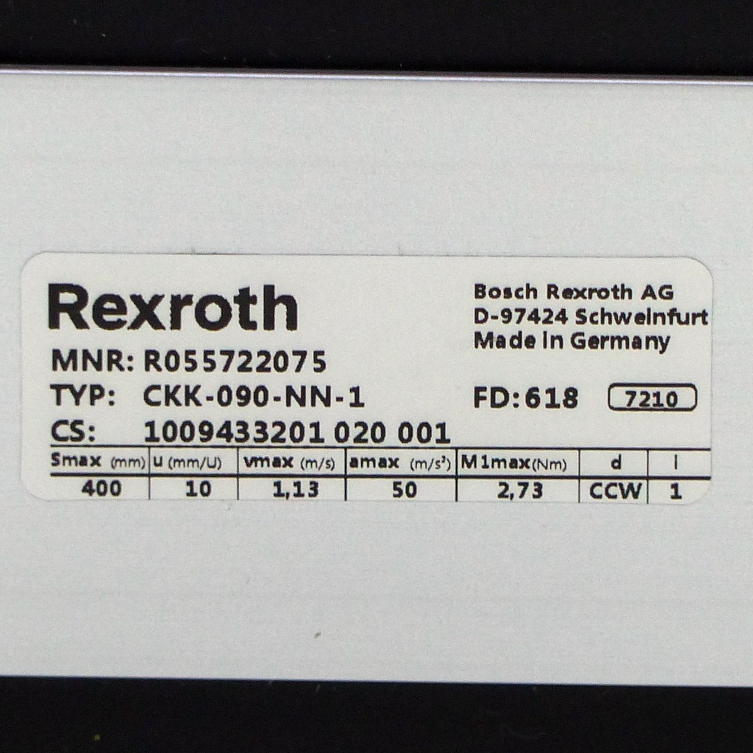 Produktfoto 2 von REXROTH Linearmodul CKK-090-NN-1