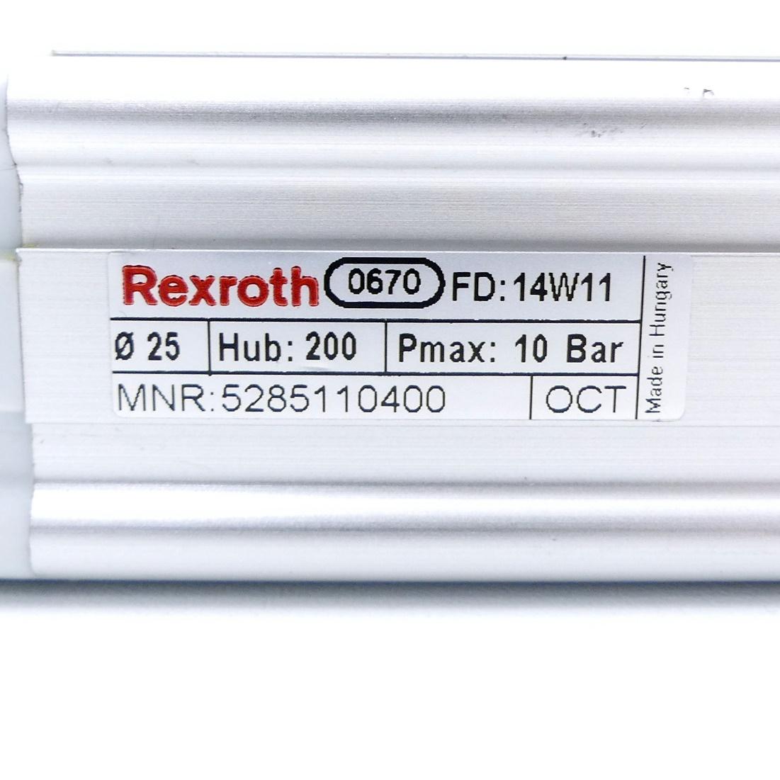 Produktfoto 2 von REXROTH Pneumatikzylinder 5285110400