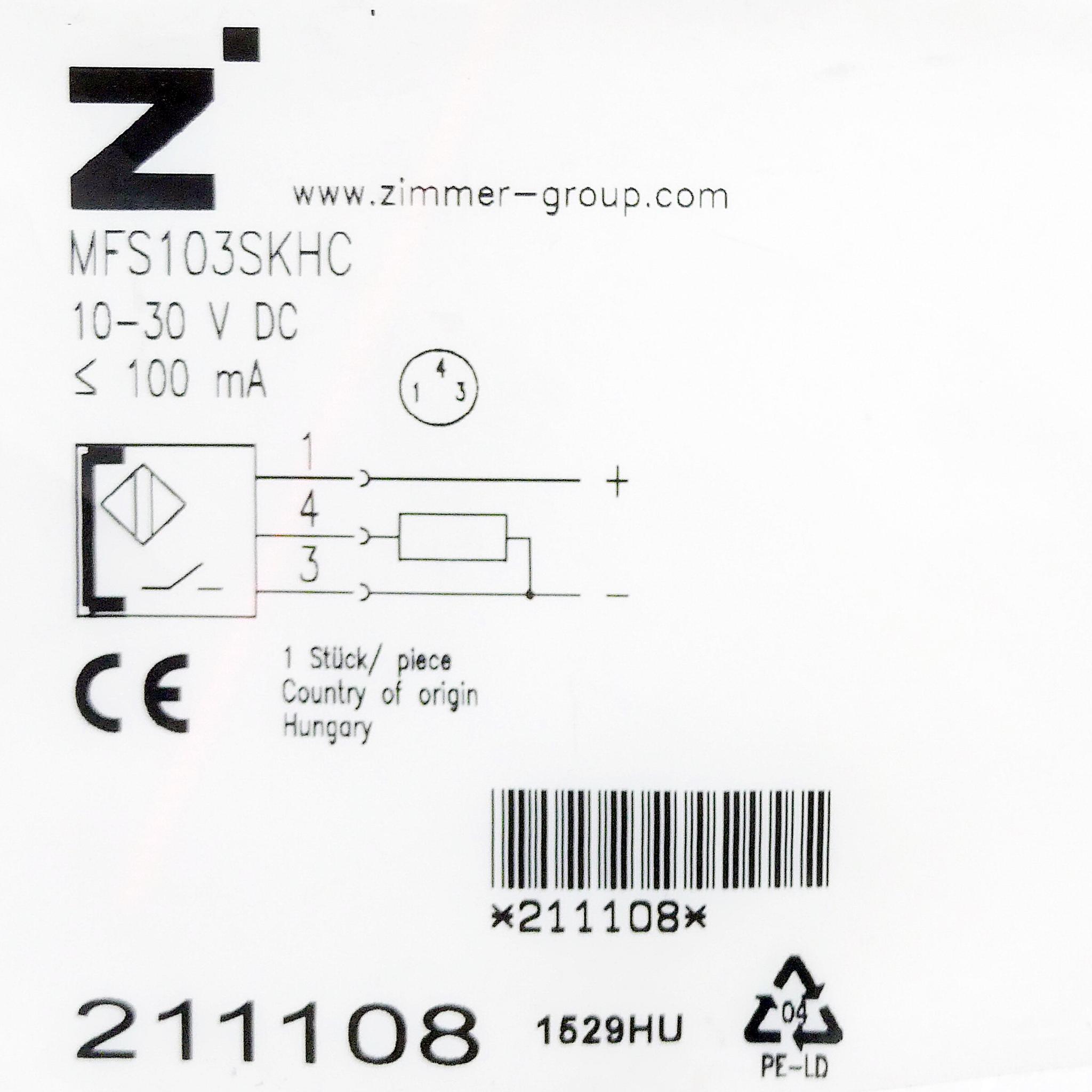 Produktfoto 2 von ZIMMER Magnetfeldsensor