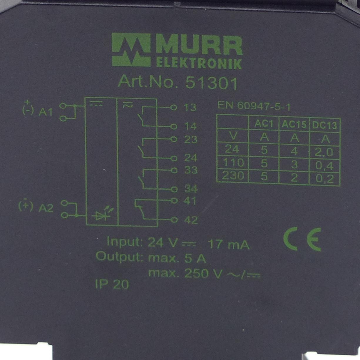 Produktfoto 2 von MURRELEKTRONIK Ausgangsrelais RM 131/24