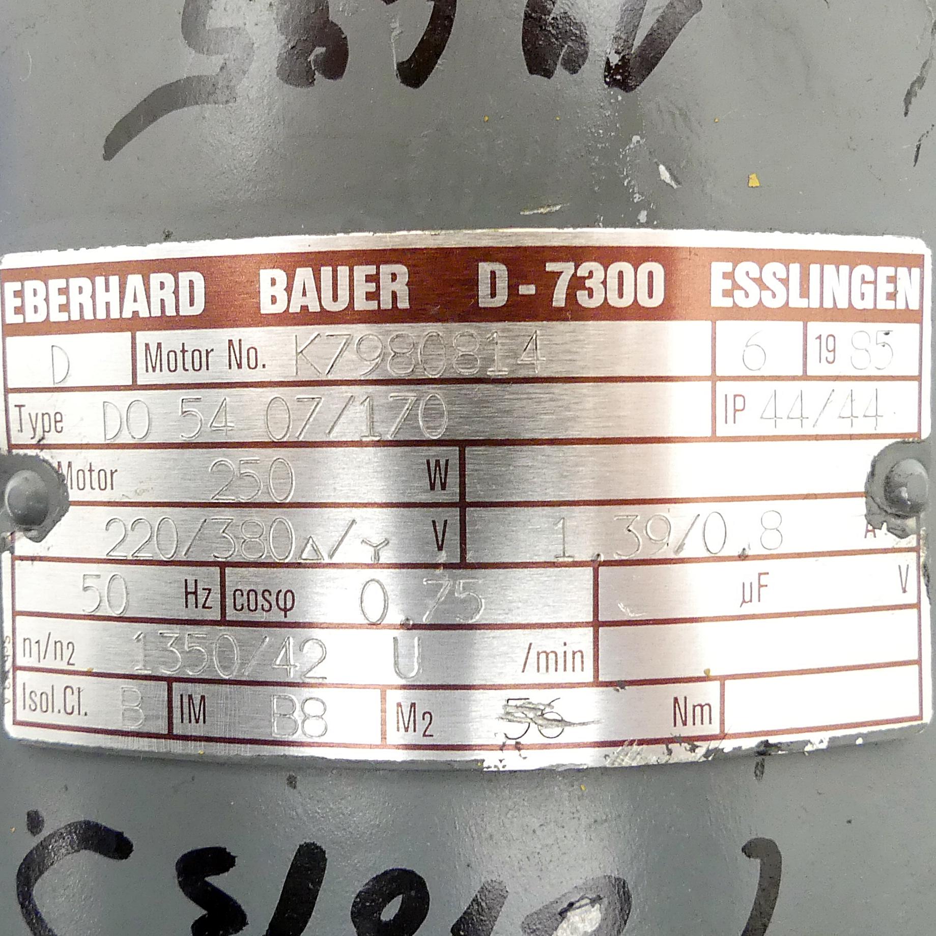 Produktfoto 2 von EBERHARD BAUER Getriebemotor D0 54 07/170