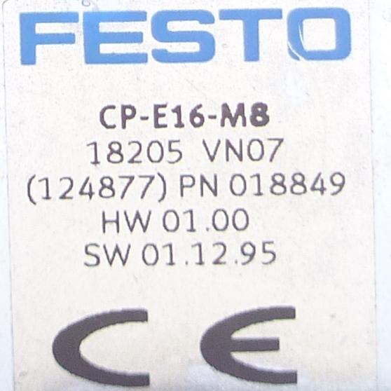 Produktfoto 2 von FESTO Eingangsmodul  CP-E16-M8