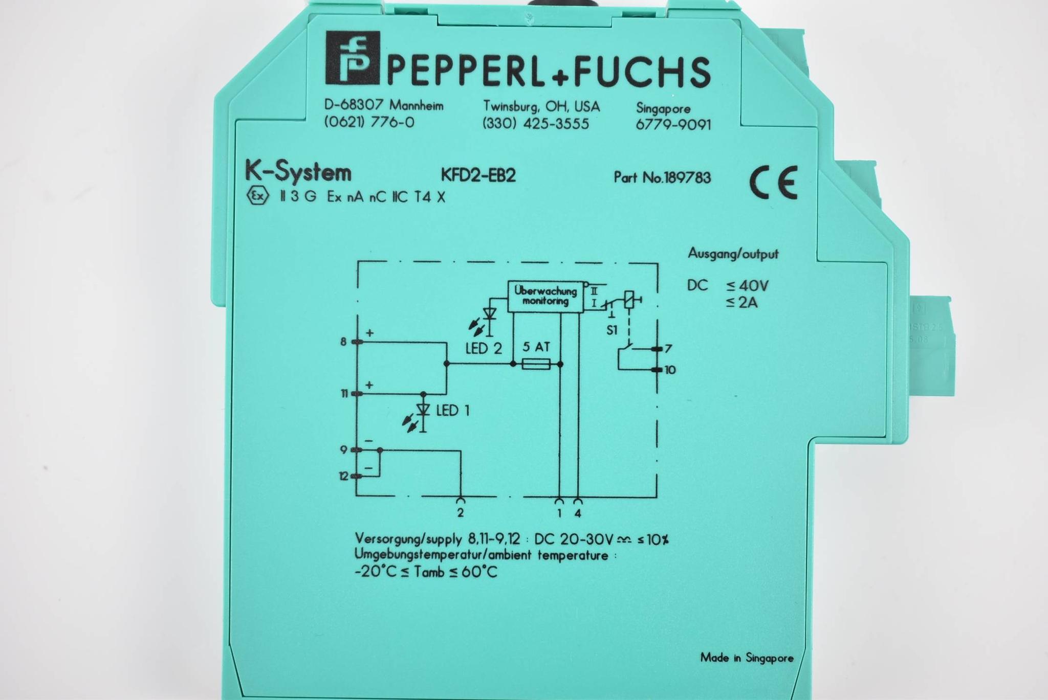 Produktfoto 2 von Pepperl+Fuchs Einspeisebaustein KFD2-EB2 ( 189783 )