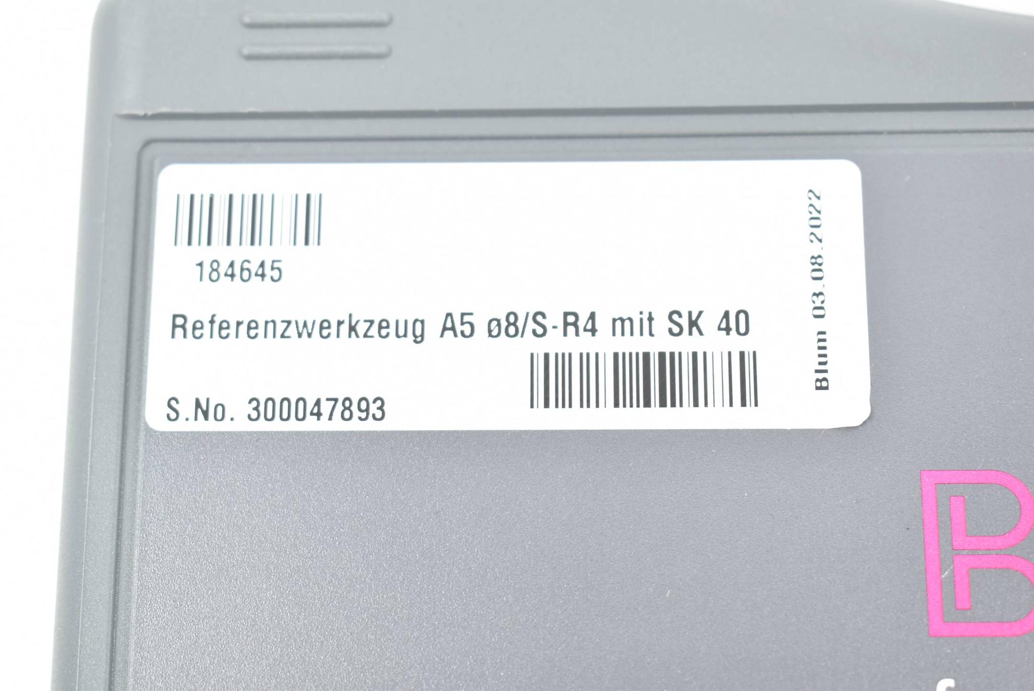 Produktfoto 3 von Blum Referenzwerkzeug A5 Ø8/S-R4 mit SK 40 ( 184645 )