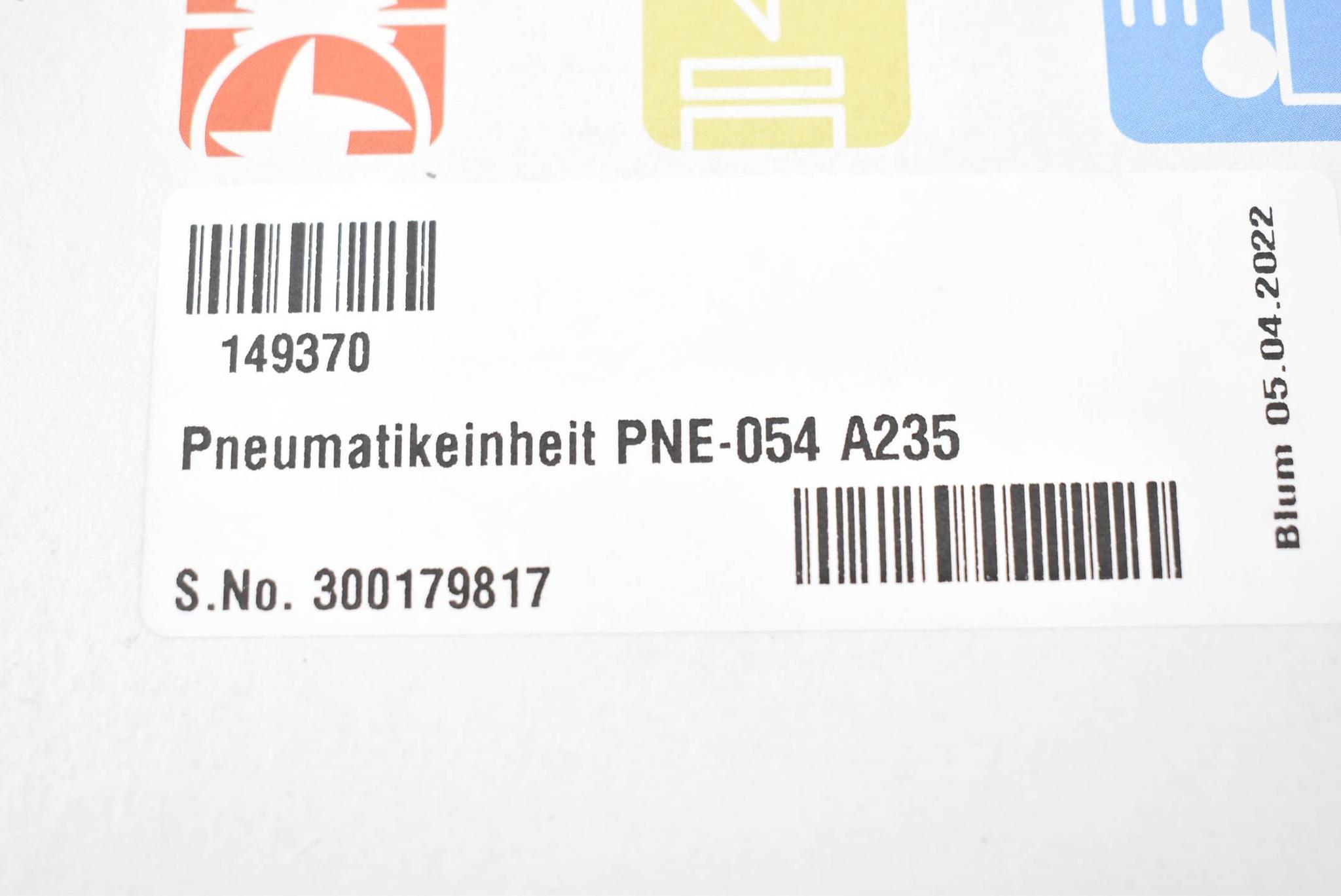 Produktfoto 1 von Blum Pneumatikeinheit PNE - 054 A235 ( 149370 )