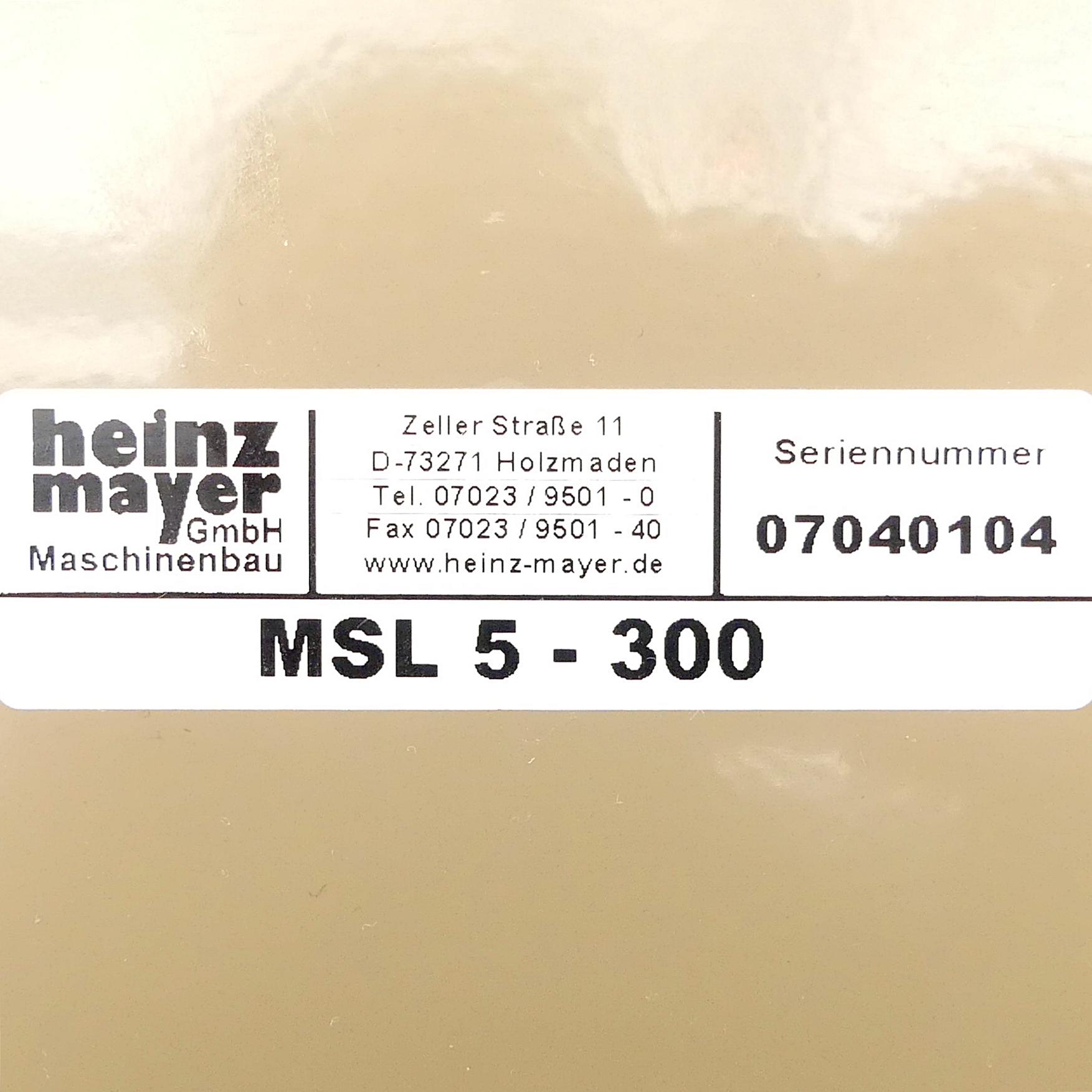 Produktfoto 2 von HEINZ MAYER Lineareinheit