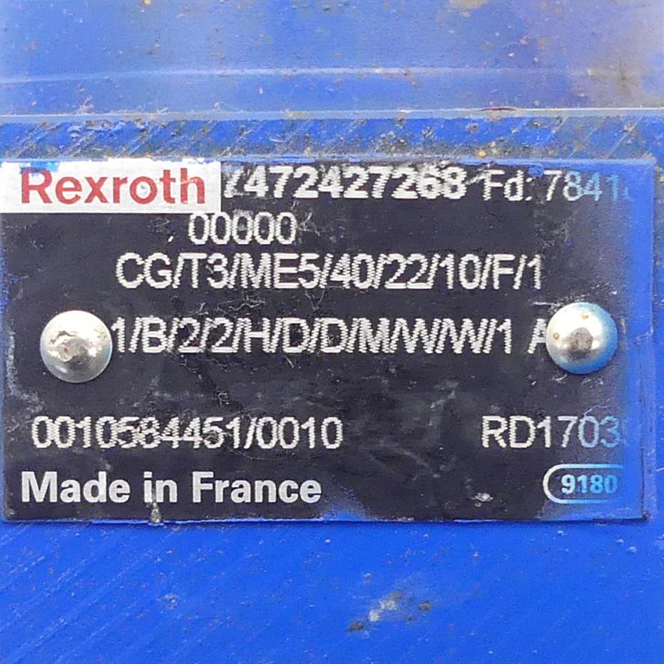 Produktfoto 2 von REXROTH Hydraulikzylinder CG/T3/ME5/40/22/10/F/11/B/2/2/H/D/D/M/W/W/1