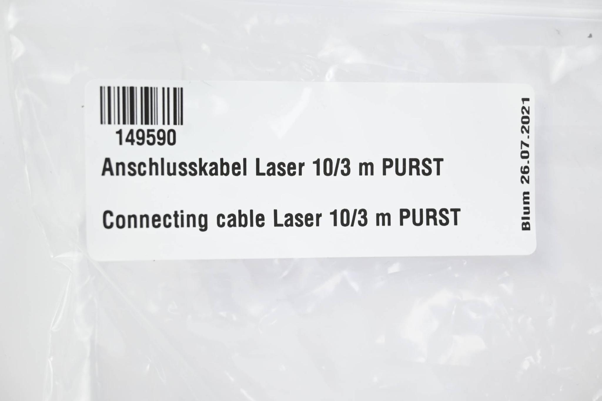 Produktfoto 1 von Blum Anschlusskabel Laser 10/3m PURST ( 149590 )