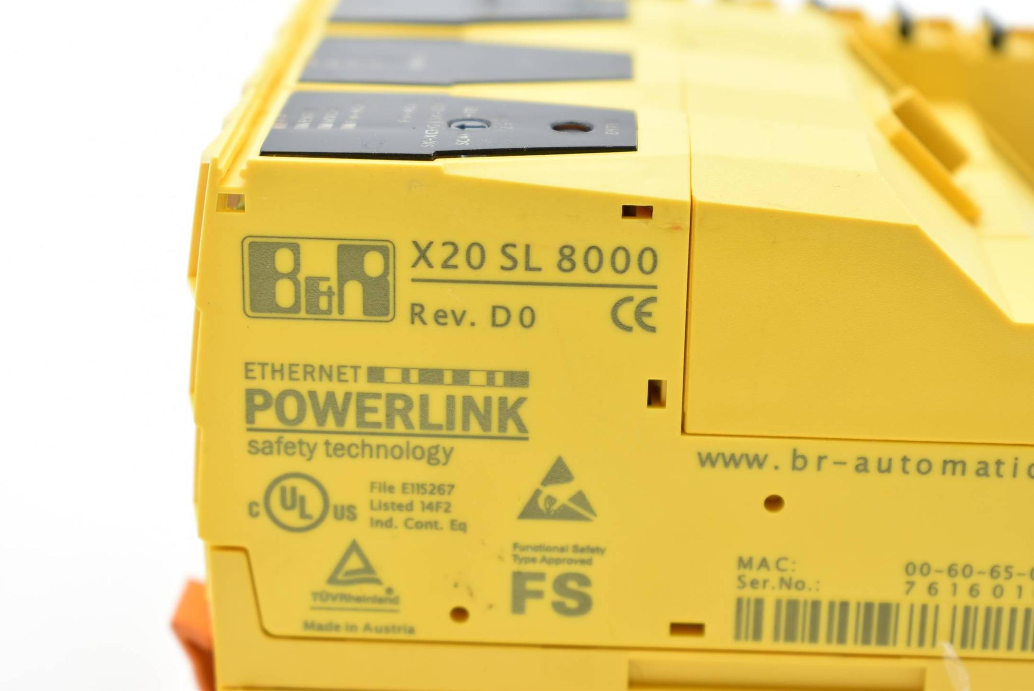 Produktfoto 4 von B&R Ethernet Powerlink X20 SL 8000 ( X20SL8000 ) Rev. D0