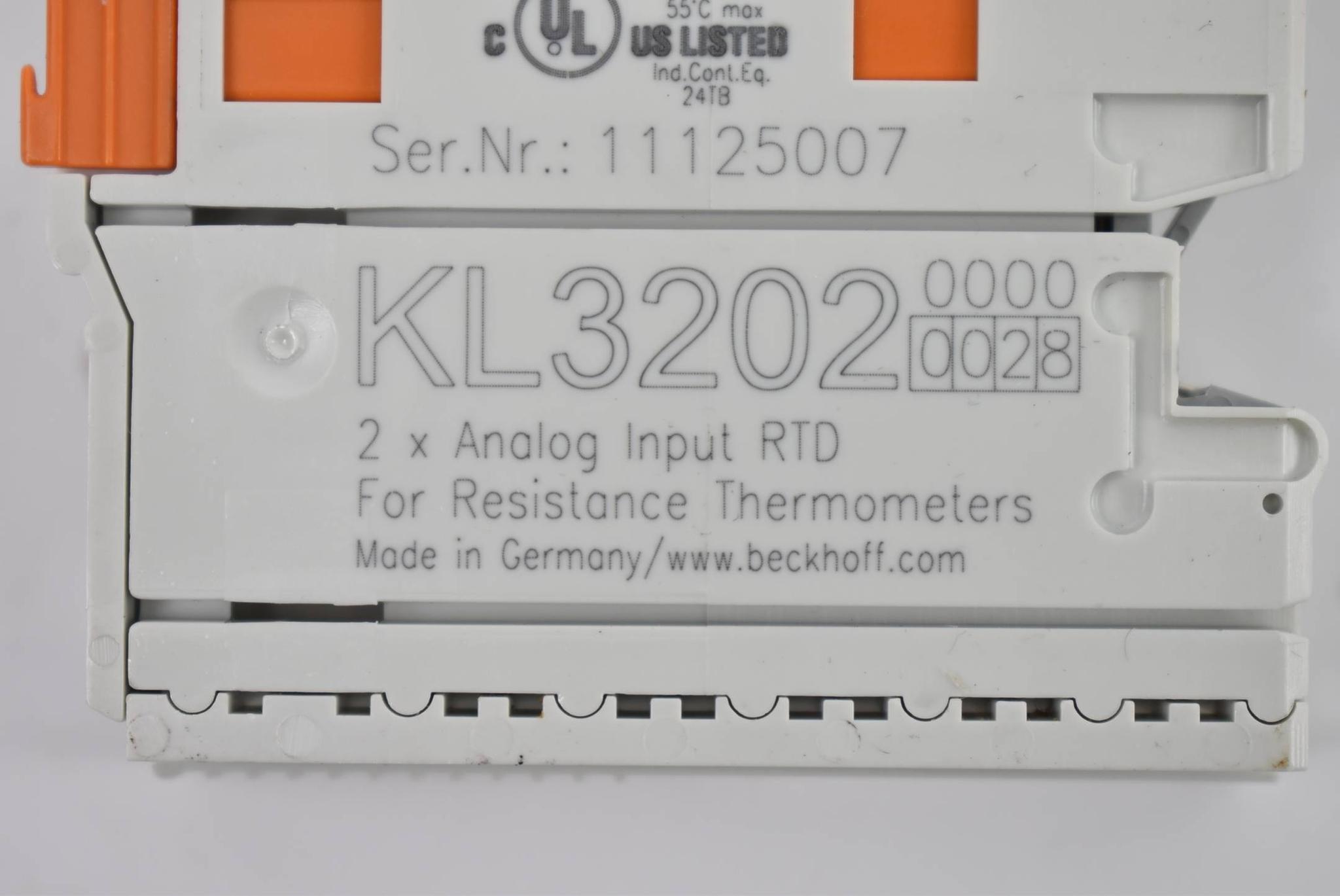 Produktfoto 2 von Beckhoff Busklemme 2-Kanal-Analog-Einmgang Temperatur KL3202-0028