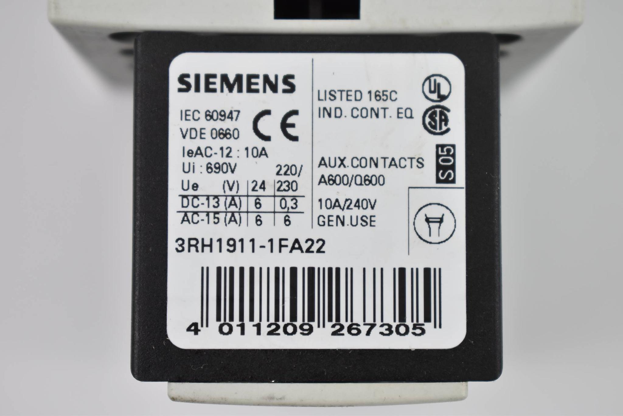 Produktfoto 3 von Siemens 3RT1016-1BB41 + 3RH1911-1FA22 + 3RT1916-1DG00