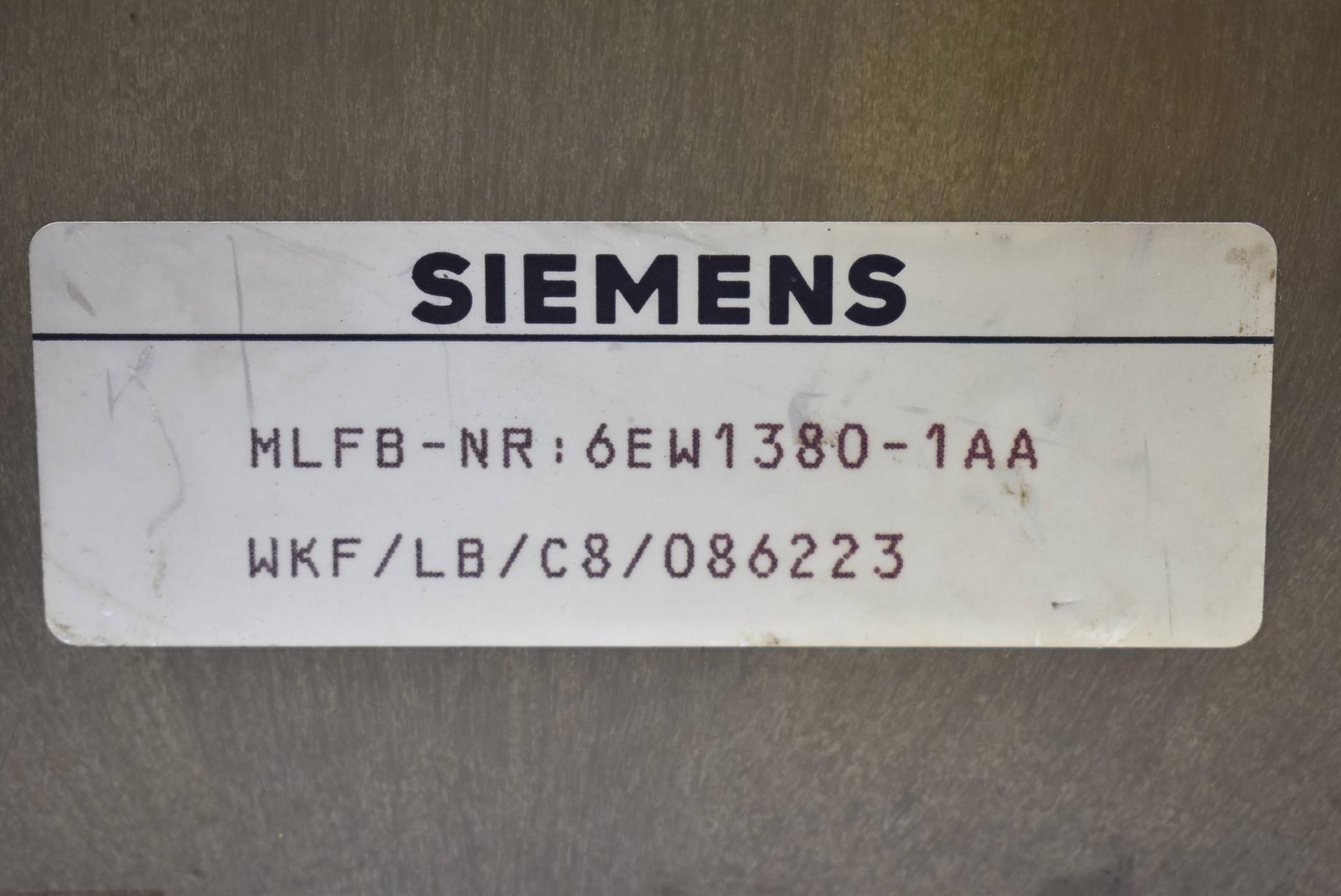 Produktfoto 2 von Siemens Stromversorgung Lastnetzgerät 6EW1 380-1AA ( 6EW1380-1AA ) 24VDC 4A