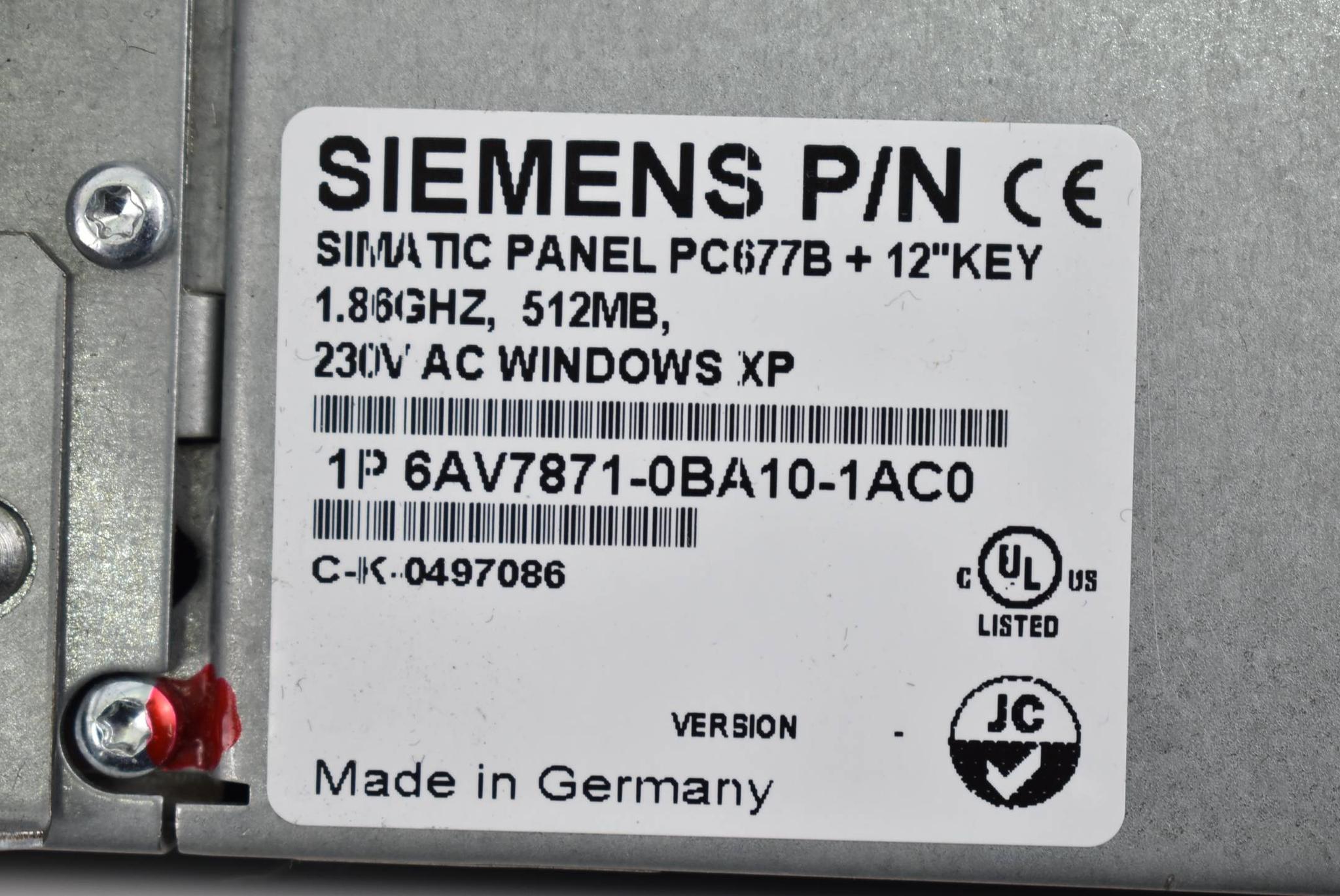 Produktfoto 3 von Siemens simatic Panel PC 6AV7 871-0BA10-1AC0 ( 6AV7871-0BA10-1AC0 )