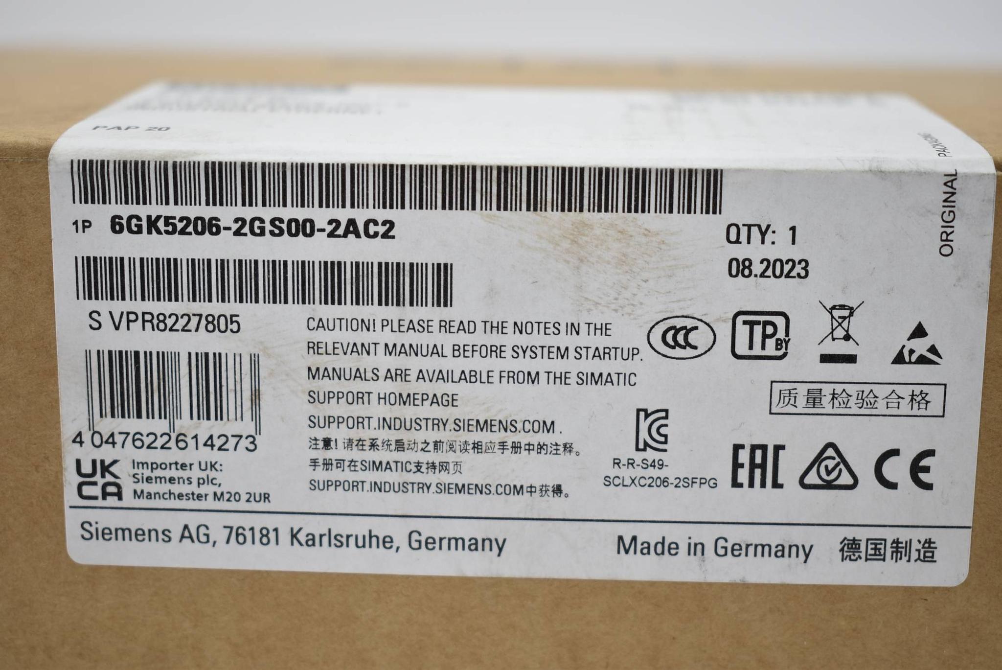 Produktfoto 1 von Siemens scalance XC206-2SFP G 6GK5206-2GS00-2AC2 ( 6GK5 206-2GS00-2AC2 ) E3