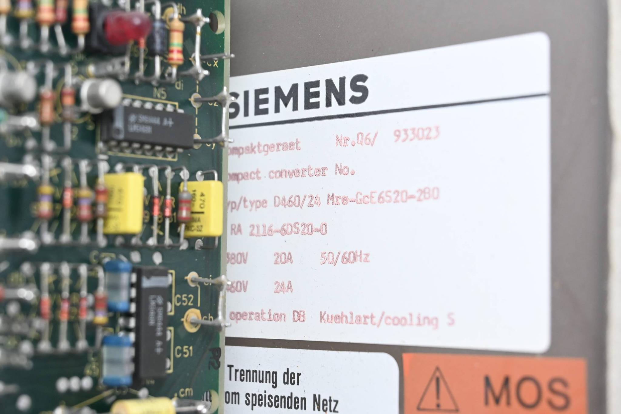 Produktfoto 3 von Siemens Simoreg Stromrichtergerät 6RA2116-6DS20-0 ( 6RA2 116-6DS20-0 )