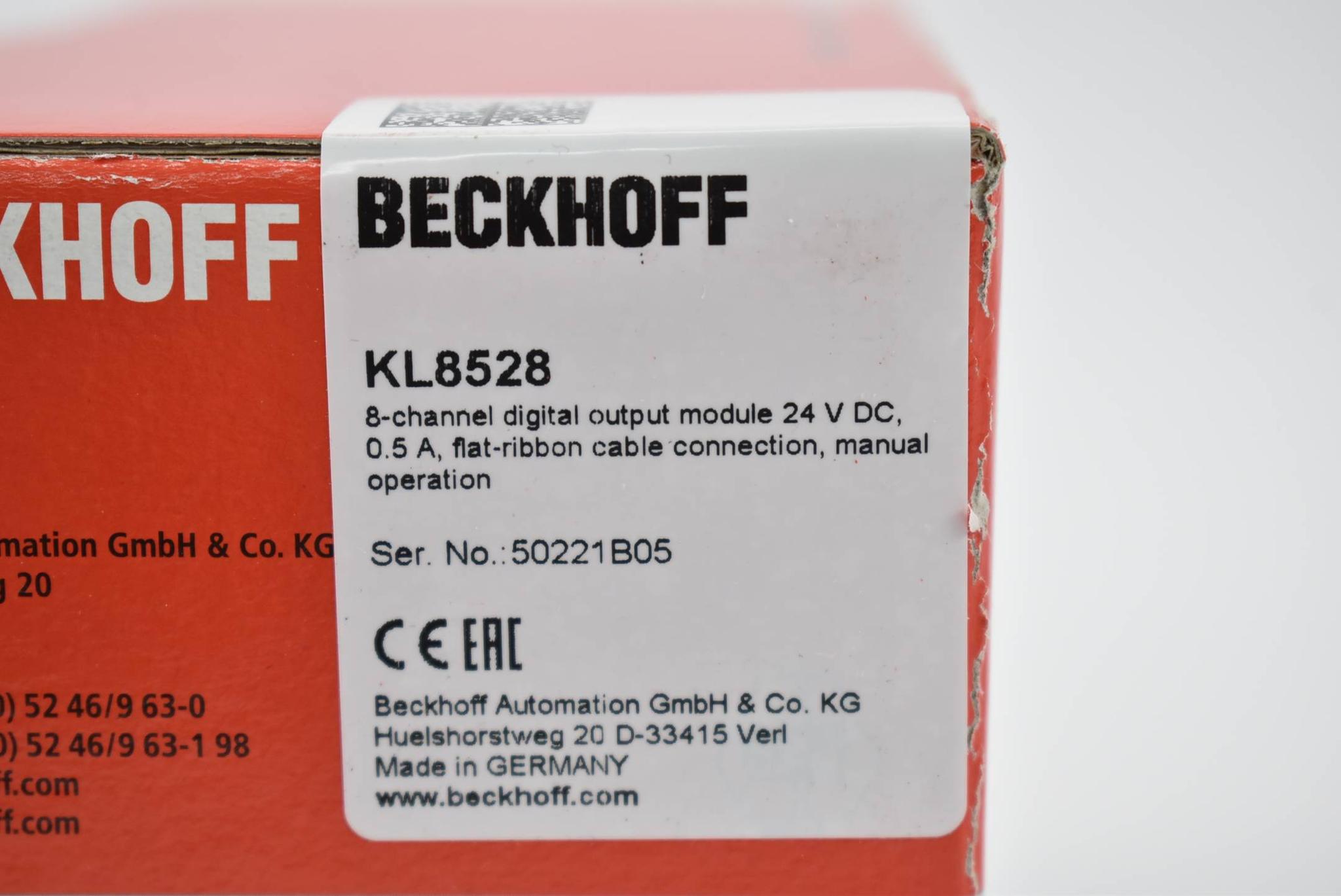 Beckhoff m8-Kanal-Digital-Ausgangsmodul KL8528 ( KL 8528 )