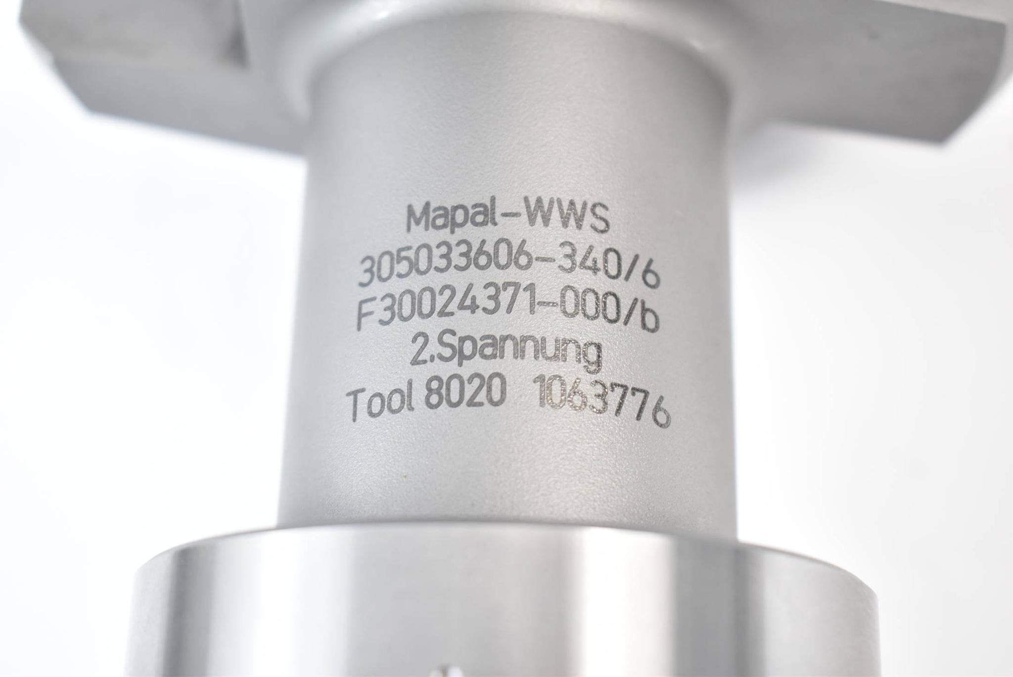 Produktfoto 4 von Mapal-WWS 305033606-340/6 ( F30024371-000/b ) Tool 8020 1063776 inkl MN5092-08-K