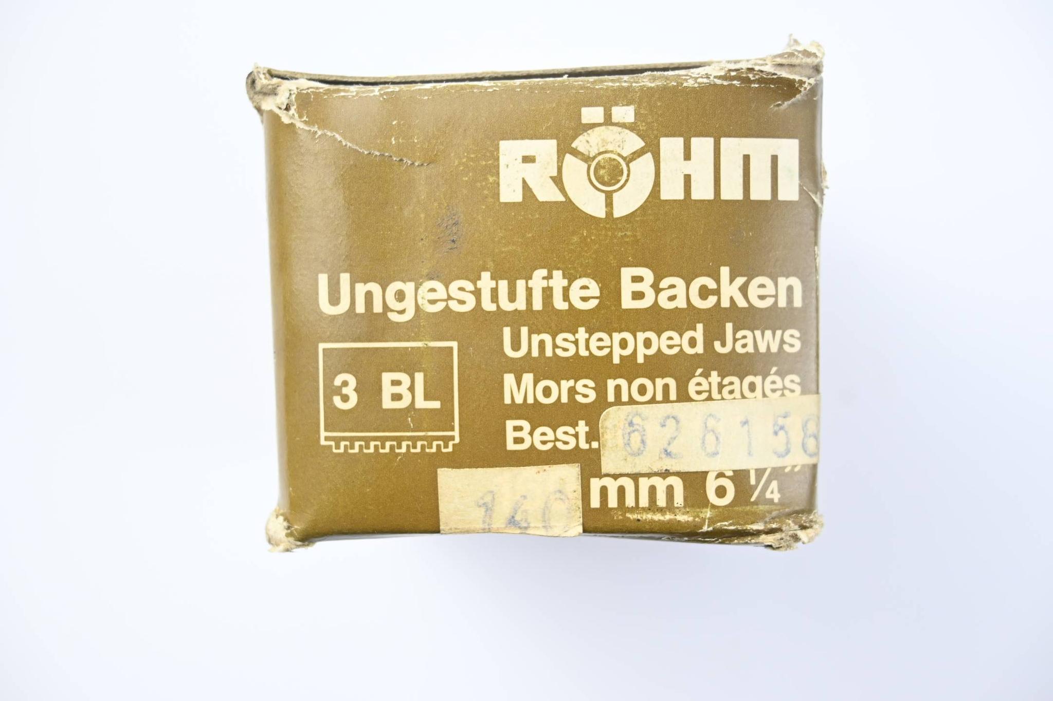 Produktfoto 2 von Röhm Ungestufte Backen 140mm 6 1/4" ( 626158 )( 16MnCr5 )